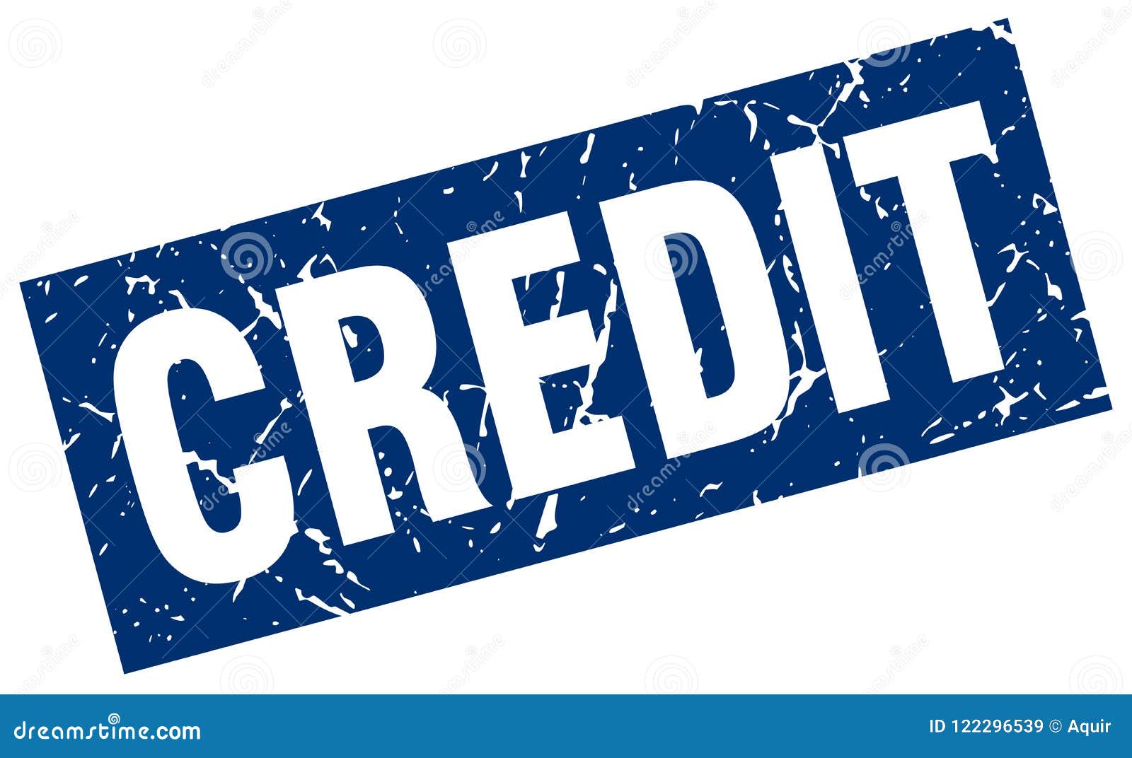 Credit stamp stock vector. Illustration of grunge, white - 122296539