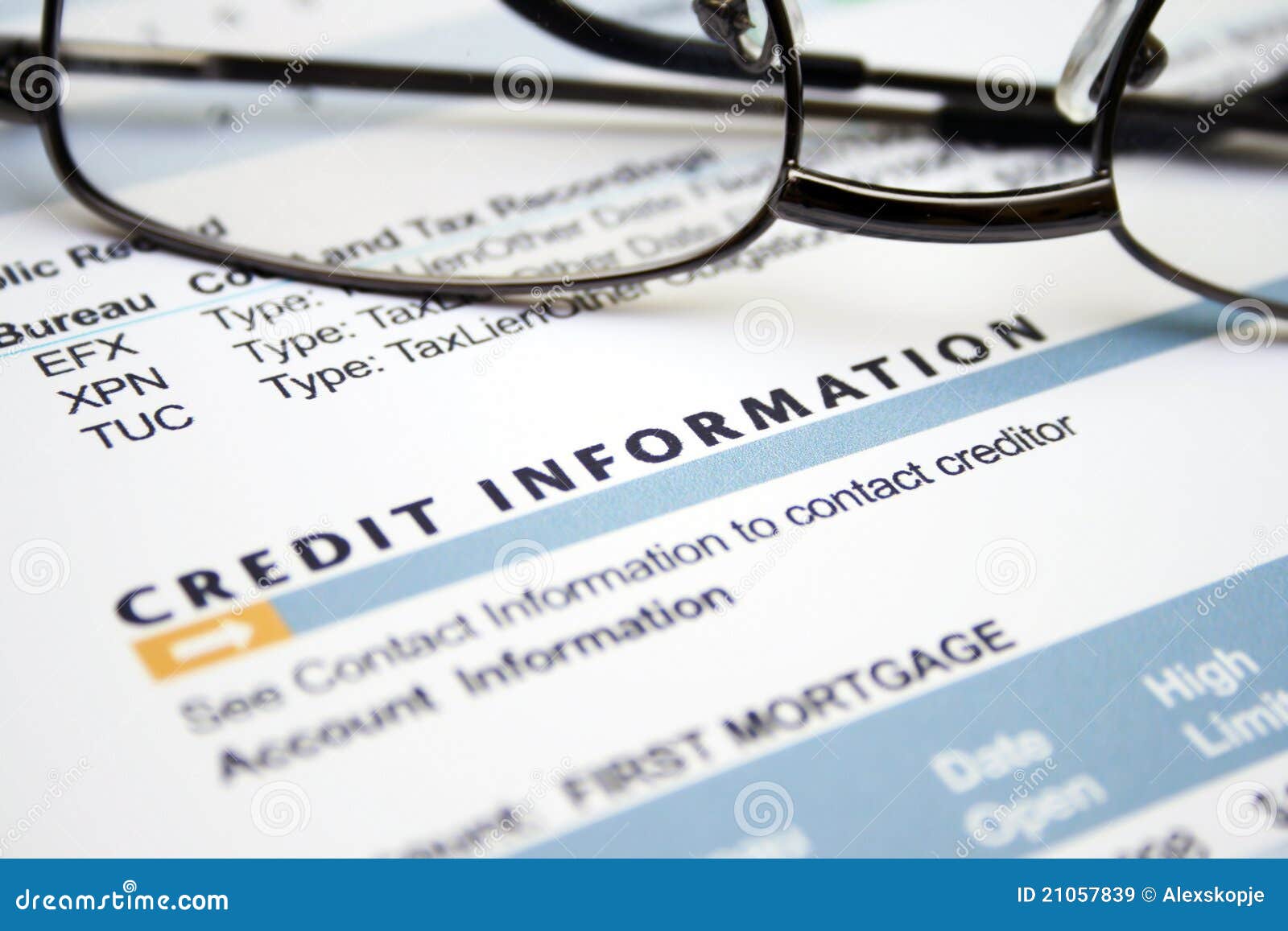 Credit information stock image. Image of horizontal, choice 21057839