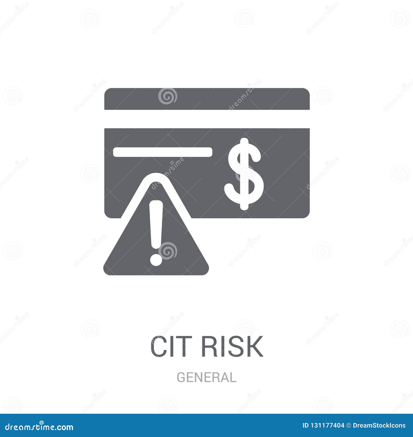 Credit Risk Icon. Trendy Credit Risk Logo Concept on White Background
