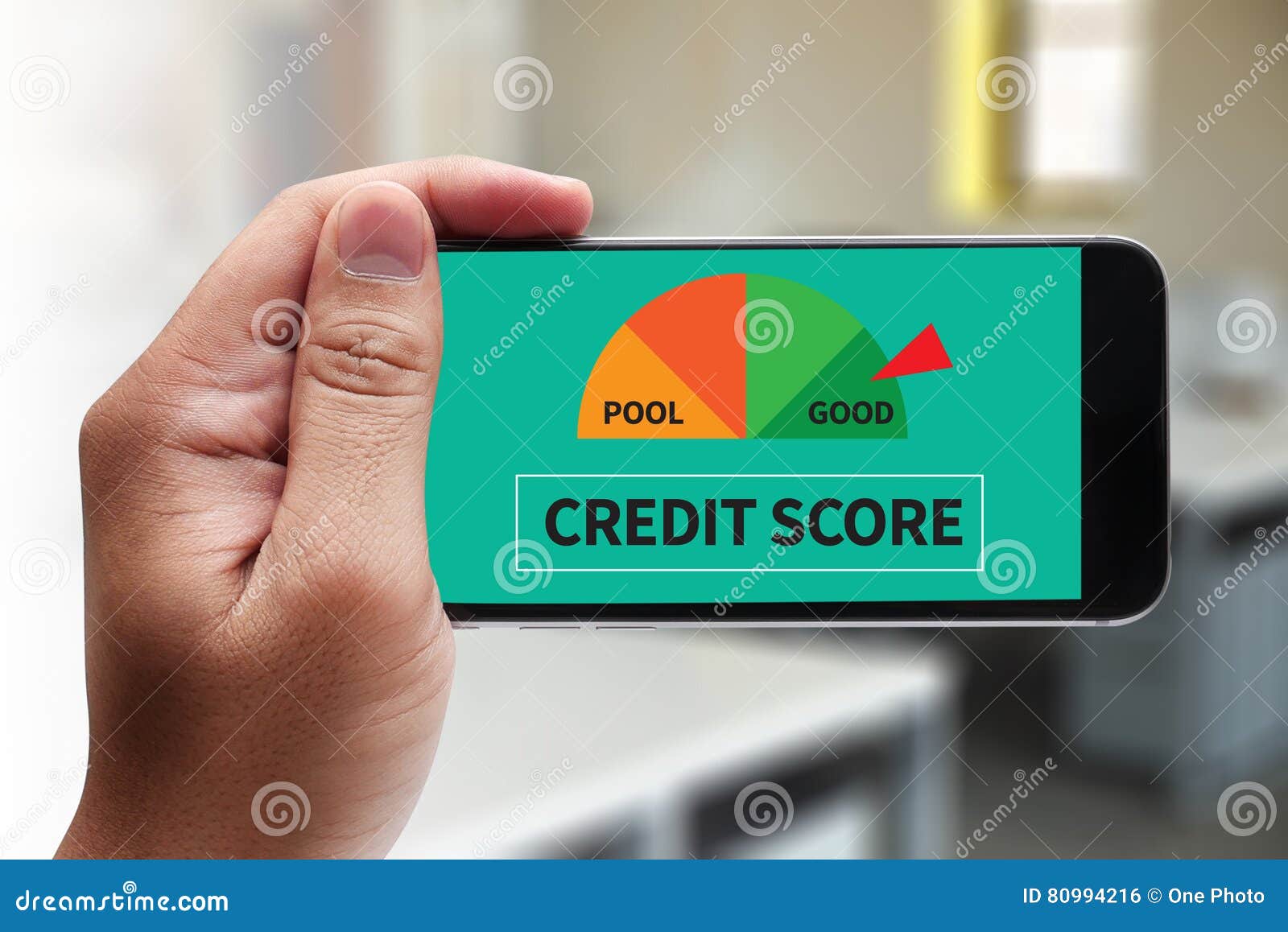 credit score (businessman checking credit score online and fina