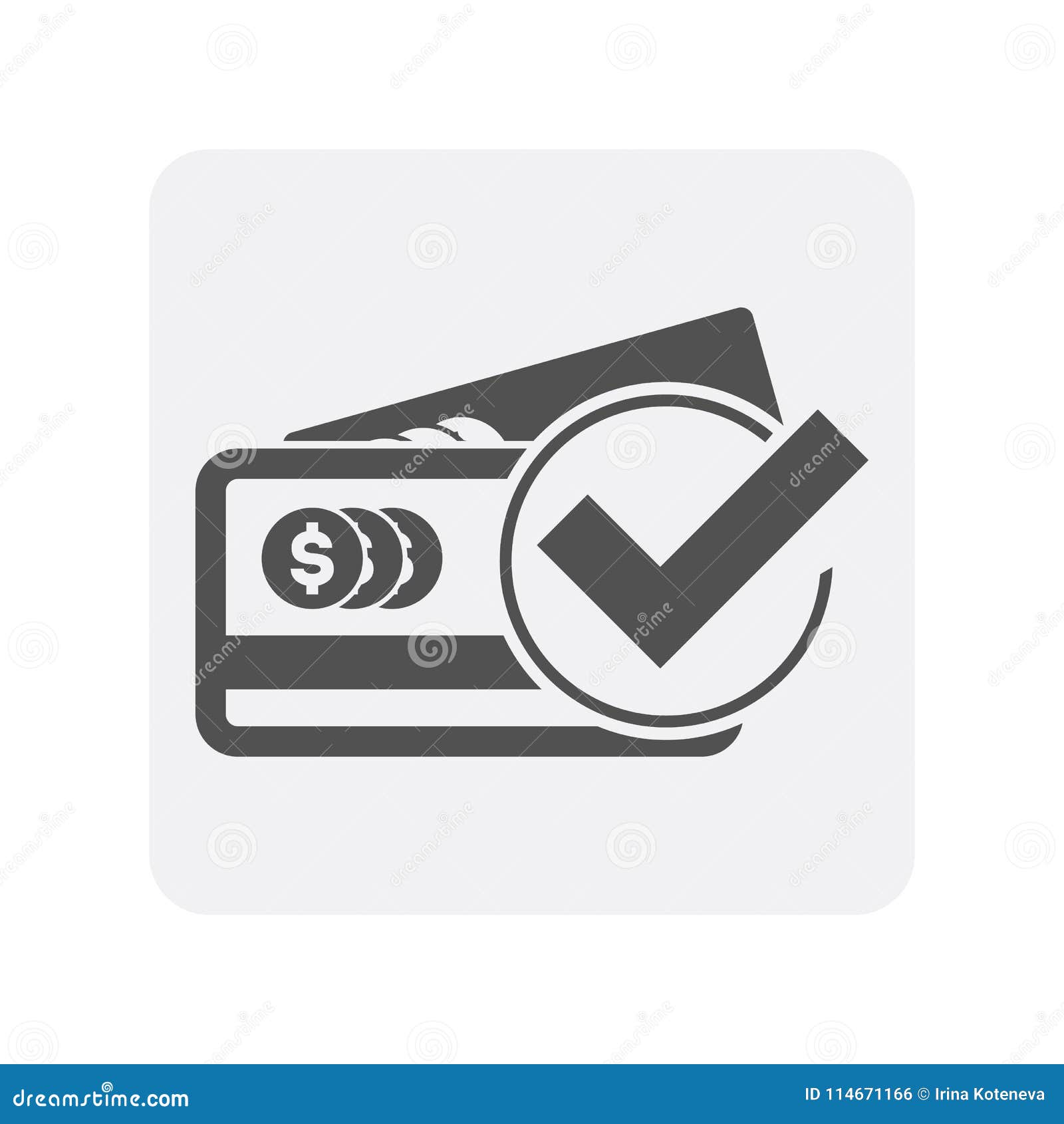 creditworthiness icon with plastic credit card