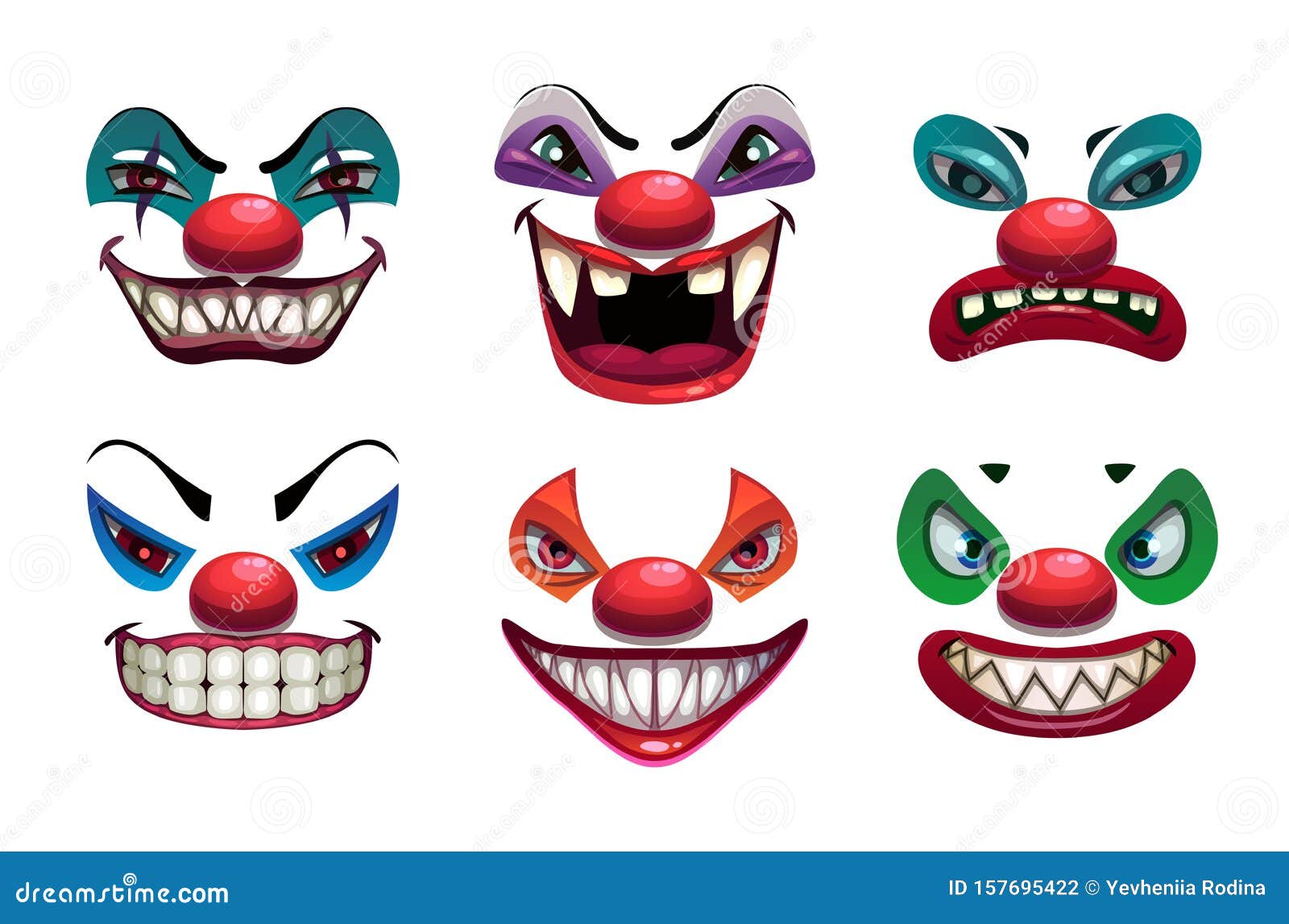 Scary White Clown Stock Illustrations – 891 Scary White Clown Stock  Illustrations, Vectors & Clipart - Dreamstime