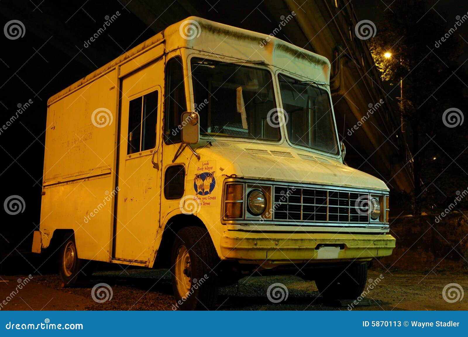creepy dark ice-cream truck