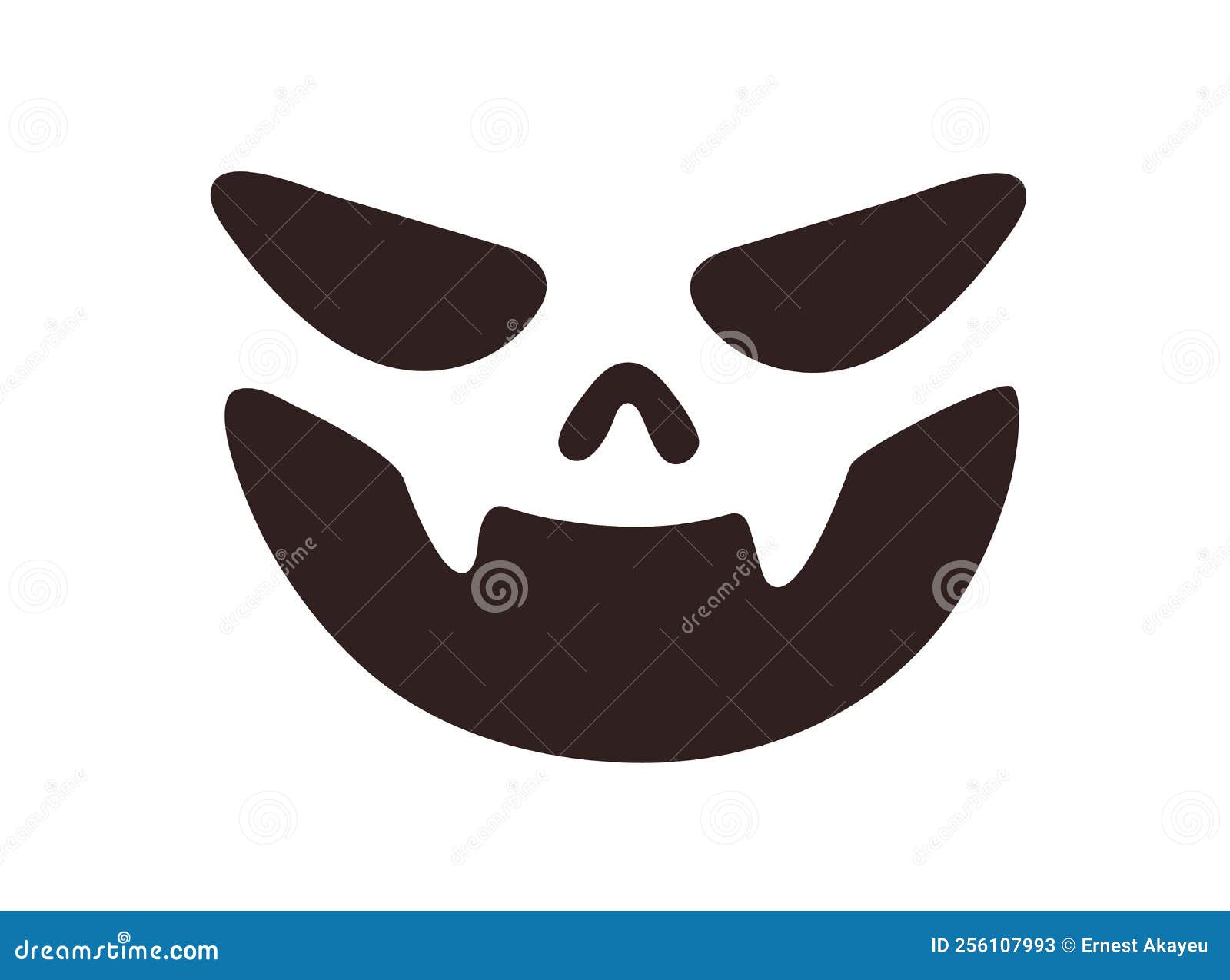 Creepy Halloween Face Laughing. Evil Laughter of Smiling Spooky Monster ...