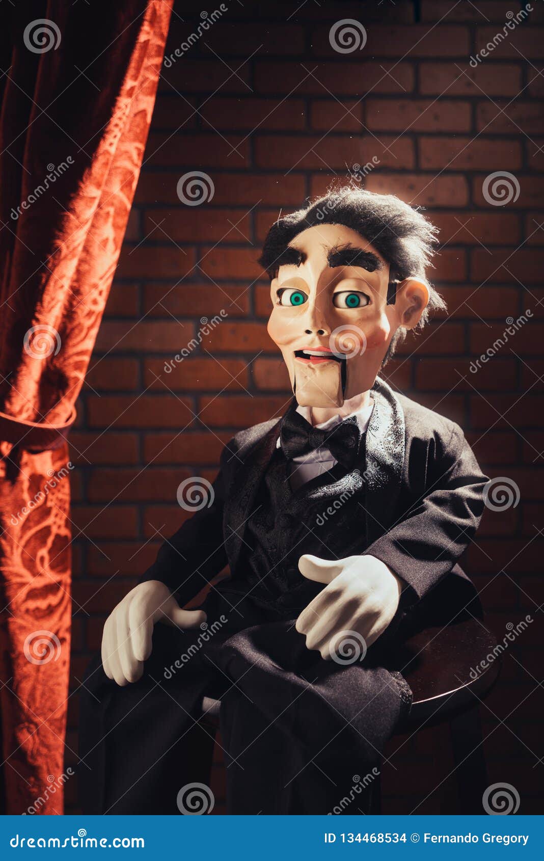 creepy wooden doll