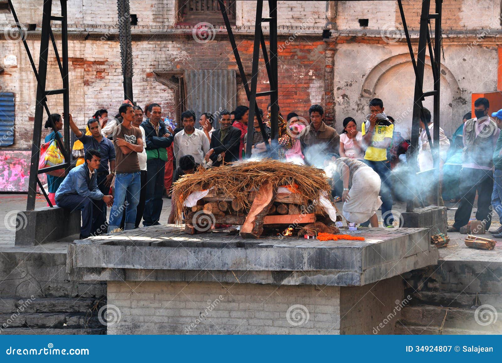 Cremación Del Humano En Pashupatinath, Fotografía editorial - de muerto: 34924807