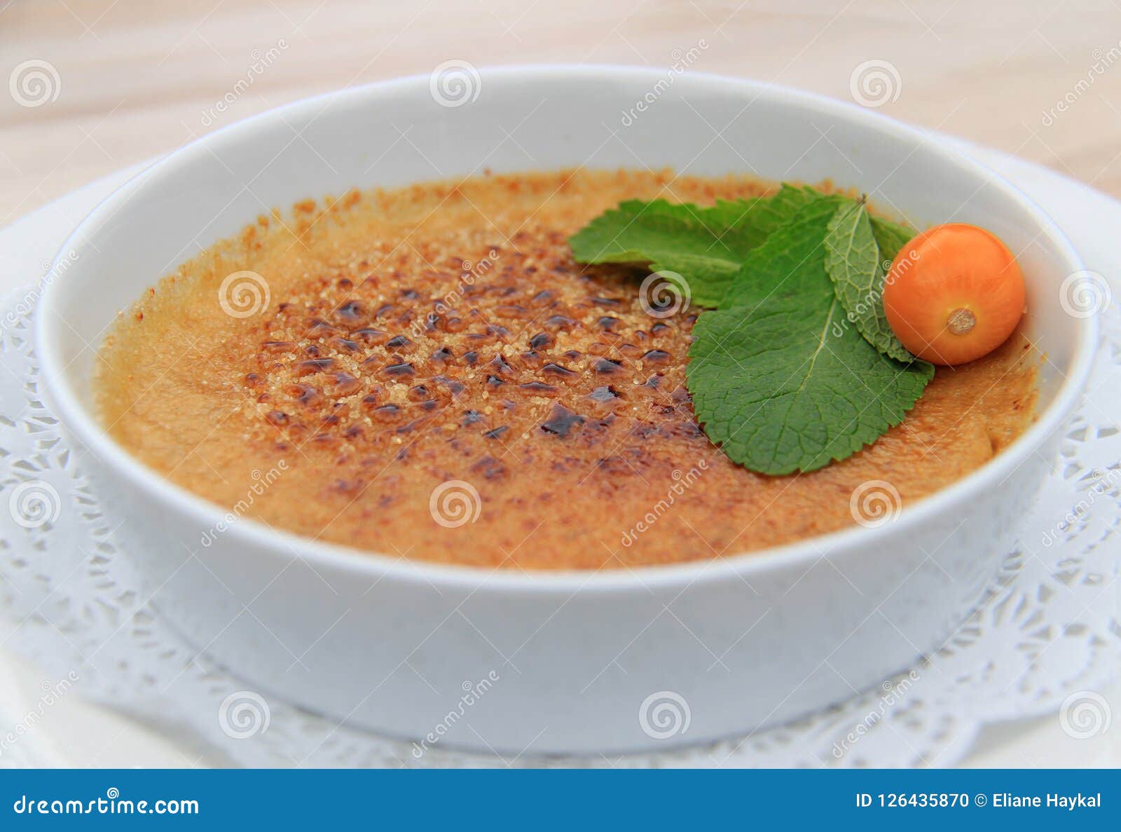 Creme Brulee stock photo. Image of delicious, orange 126435870