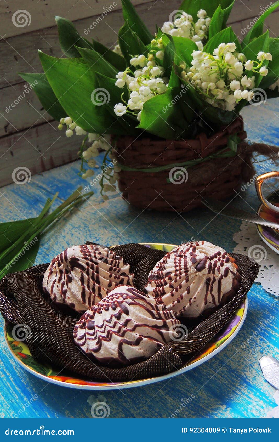 Creme cookies stock image. Image of confection, dessert 92304809