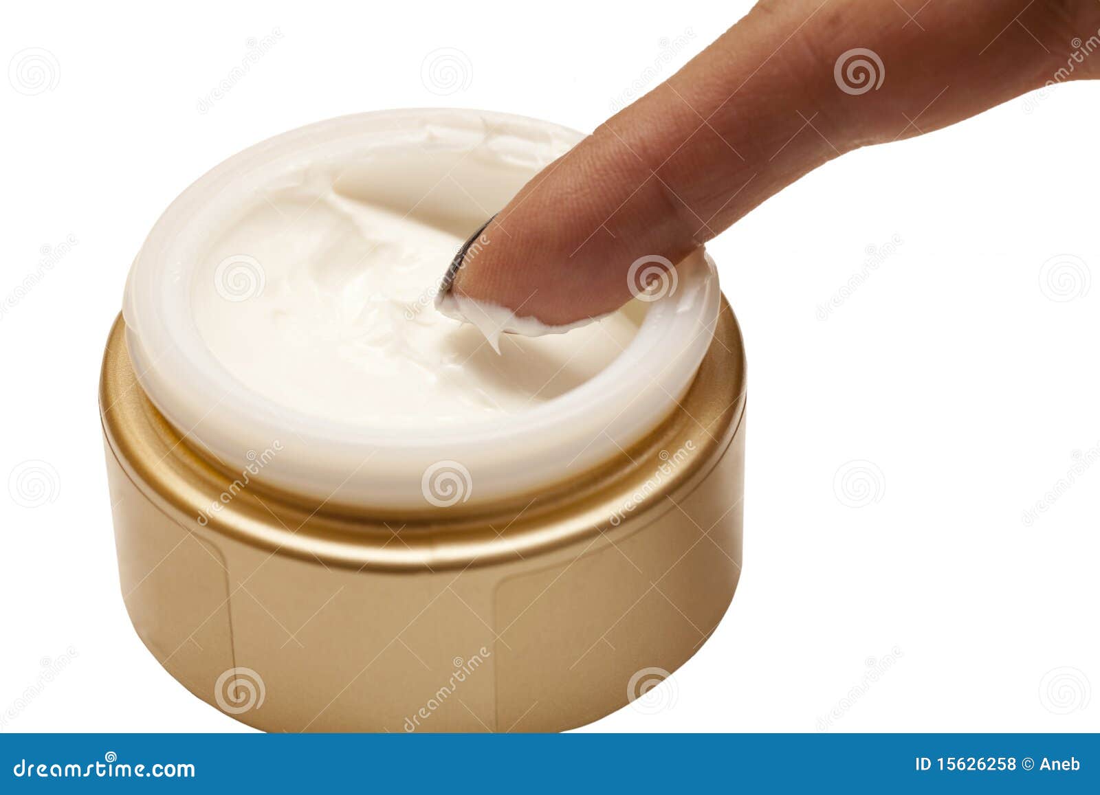 Creme do Moisturizer foto de stock. Imagem de dedo, enrugamento 15626258