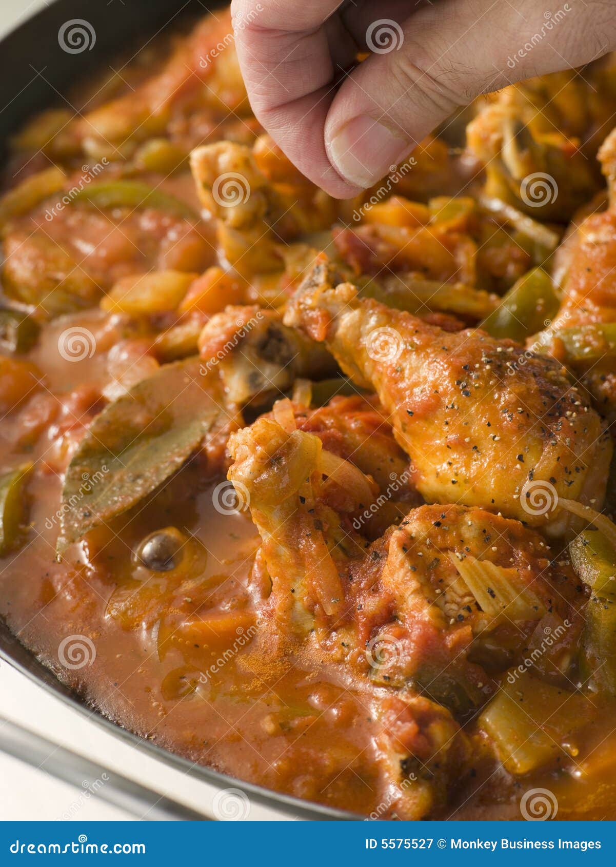 creole chicken louisiana style cooking in a pan