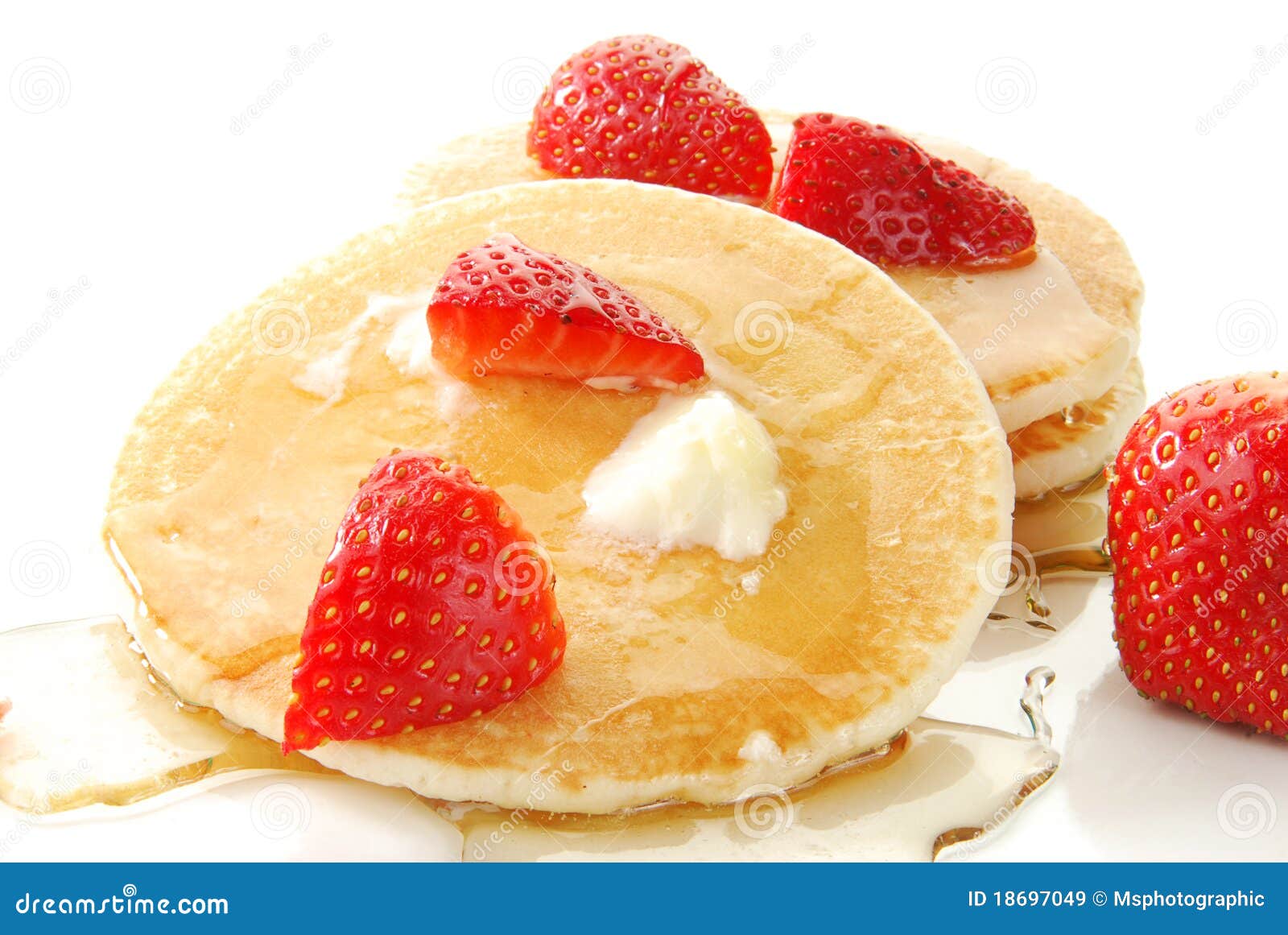Crepes y fresas imagen de archivo. Imagen de desayuno 18697049