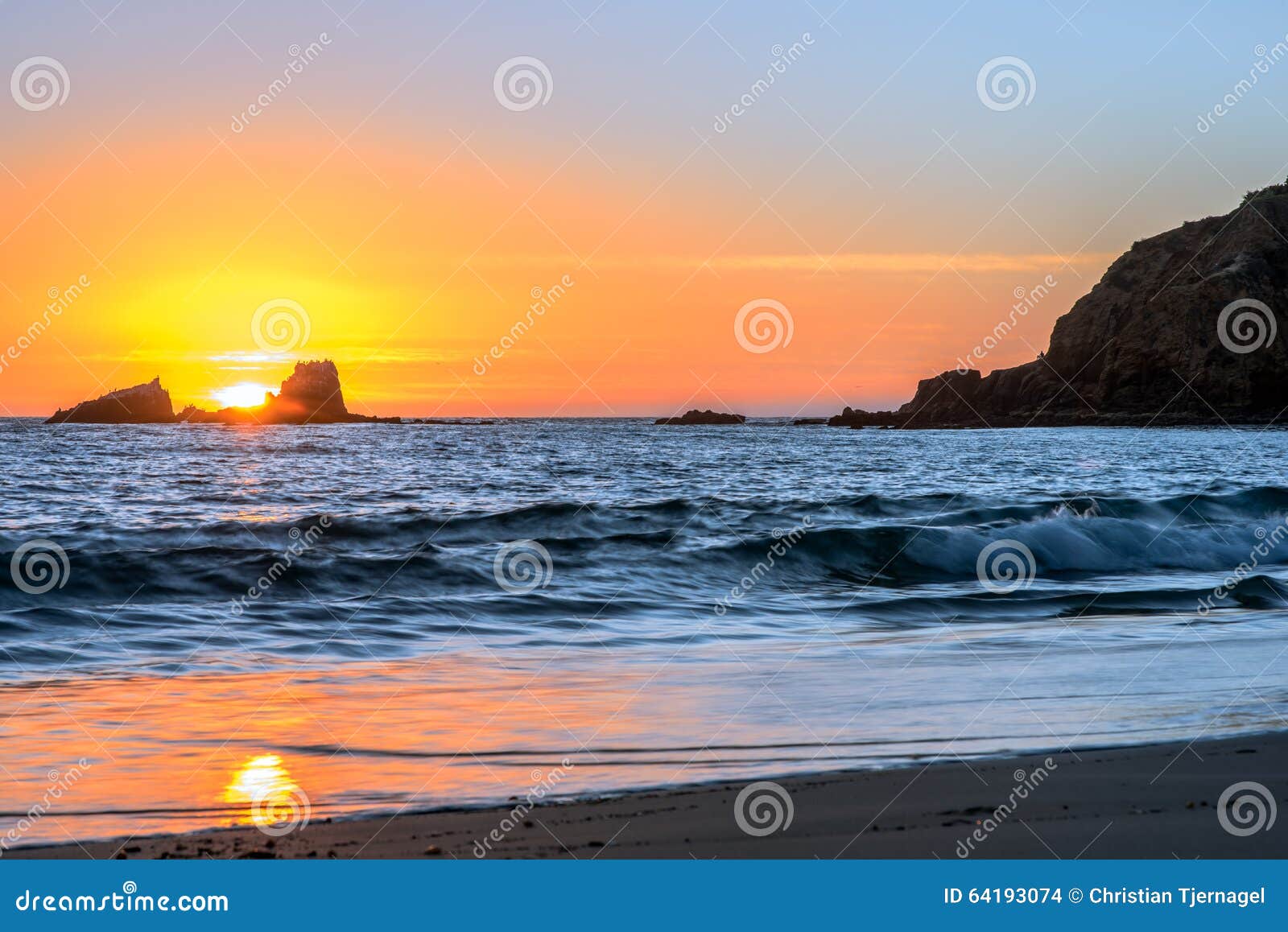 crescent bay sunset, laguna beach