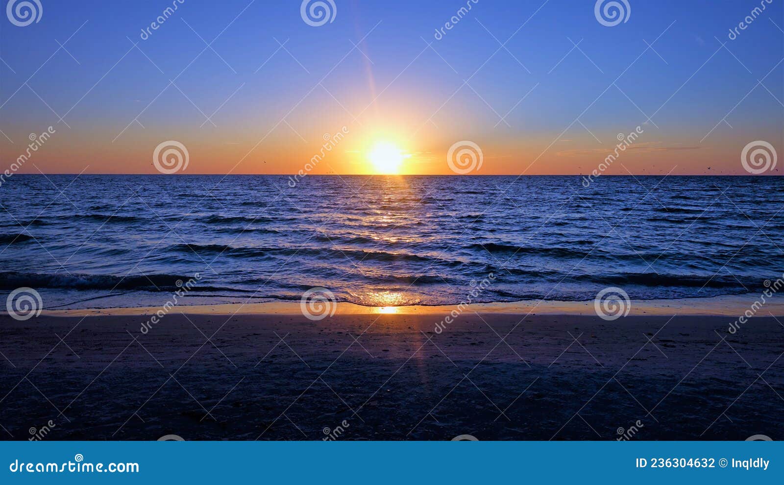tranquil sunset on crescent beach