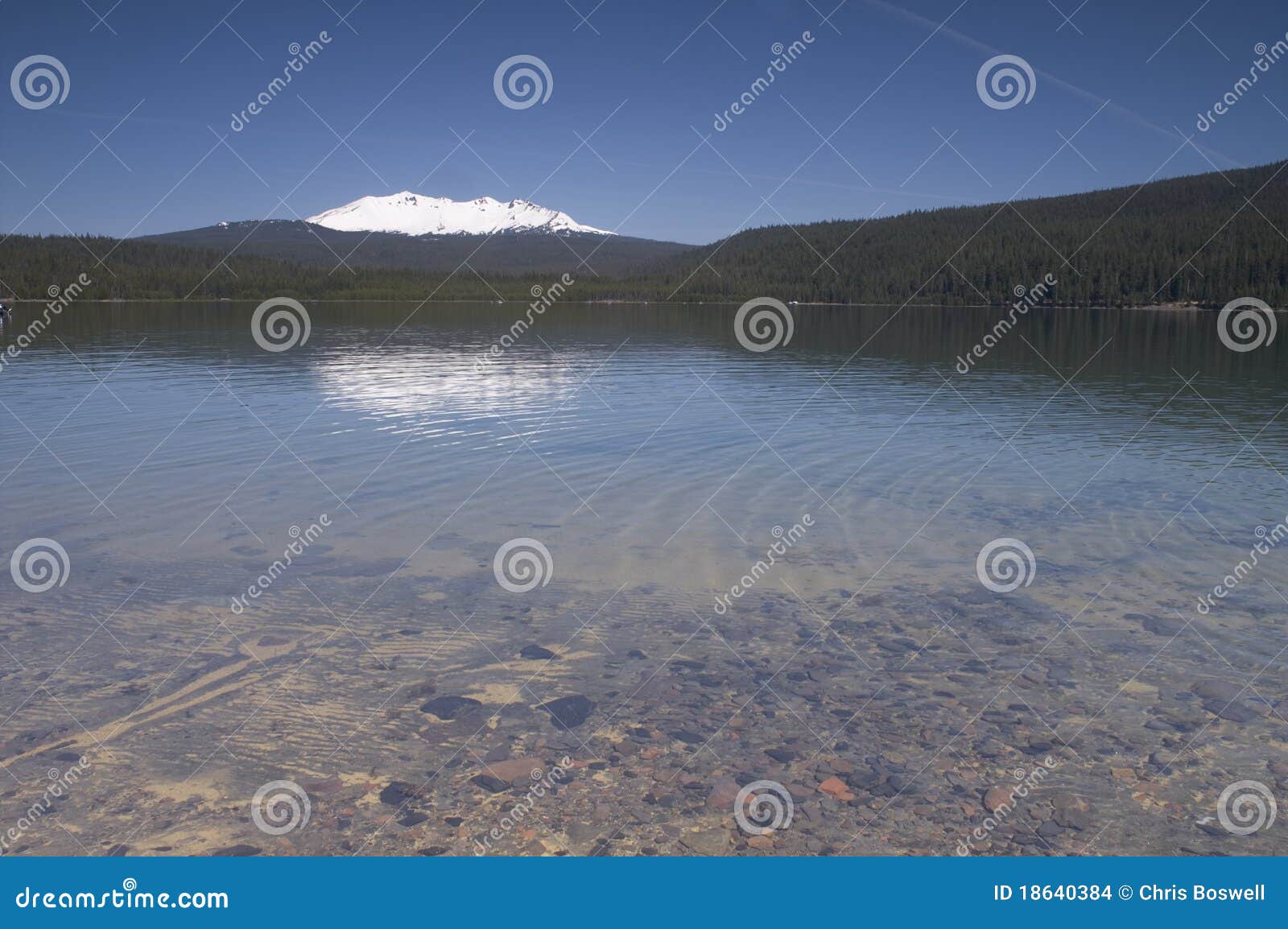 Crescent Lake Diamond Peak Oregon Outback Stock Photo Image of rock