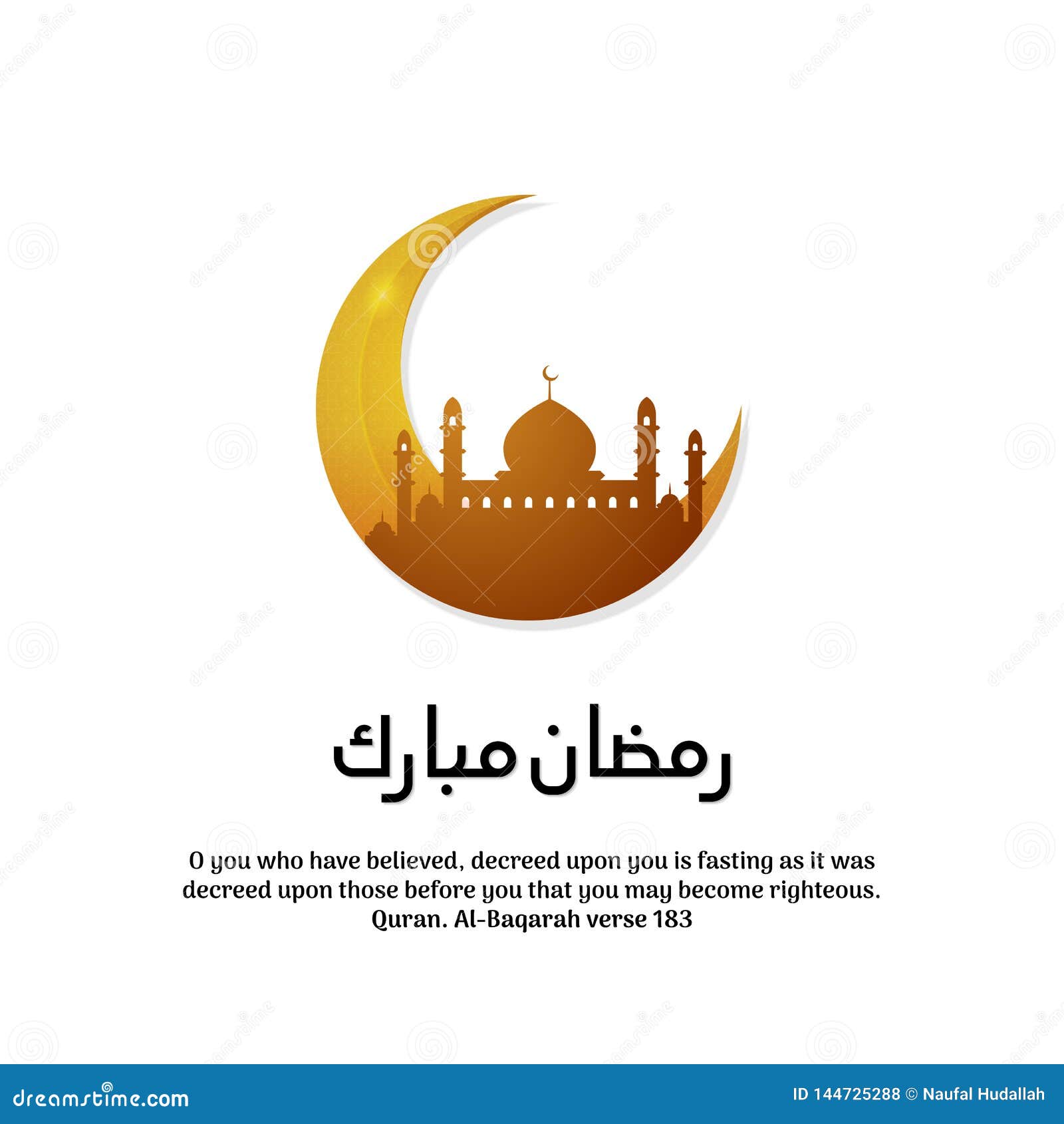Ramzan Mubarak Arabic Calligraphy, ramadan style, ramadan kareem.  background vector illustration. | Stock vector | Colourbox
