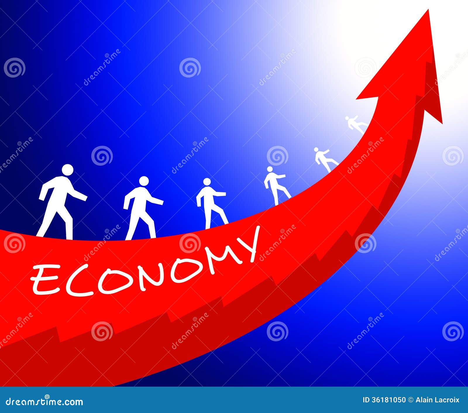 Crescita di economia. Economia crescente e ricchezza crescente