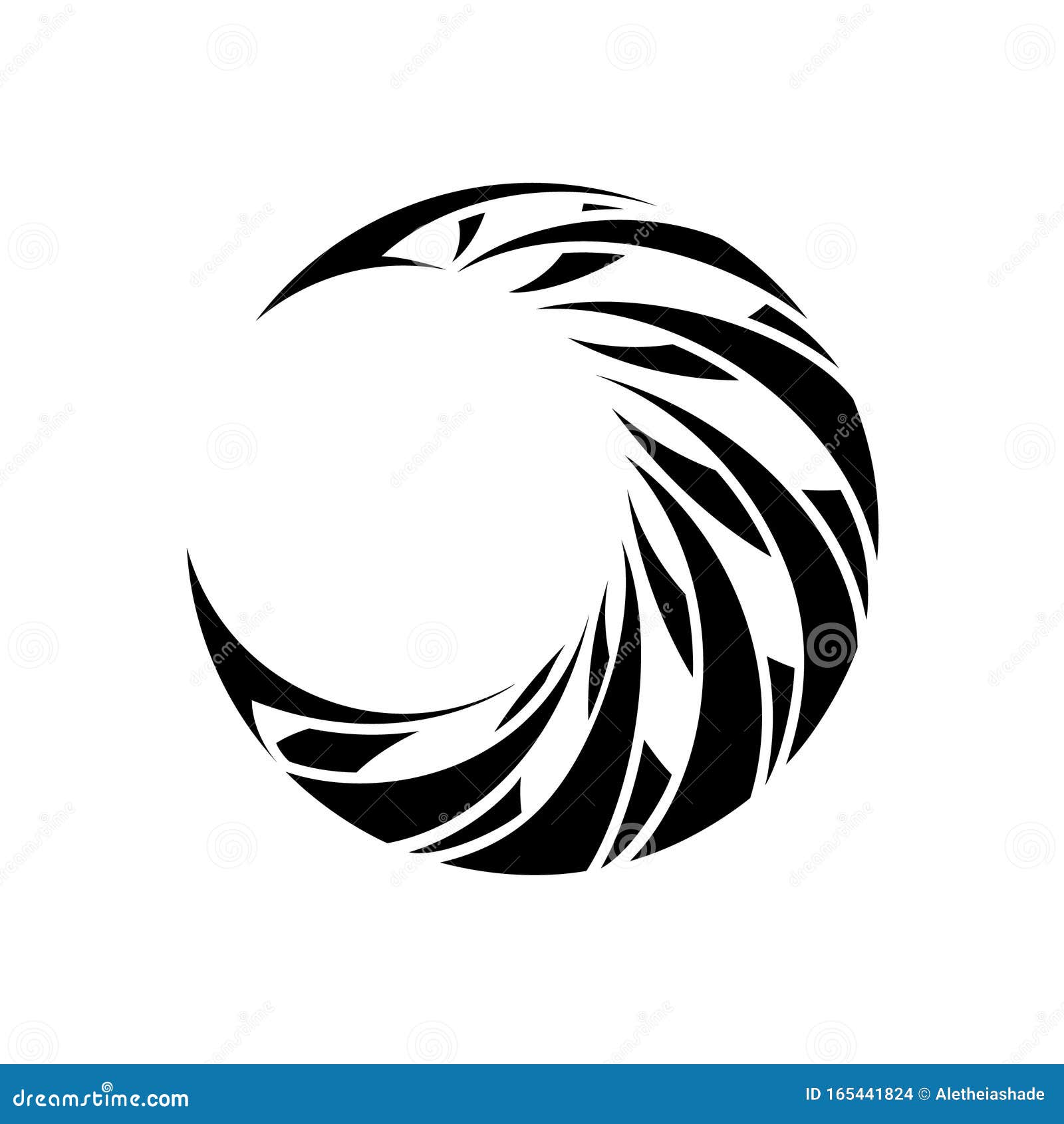 Crescent Moon Simple Tribal Tattoo Design. Flat Sign or Symbol Wicca Vector Illustration. Stock Vector - Illustration of crescent, phase: 165441824