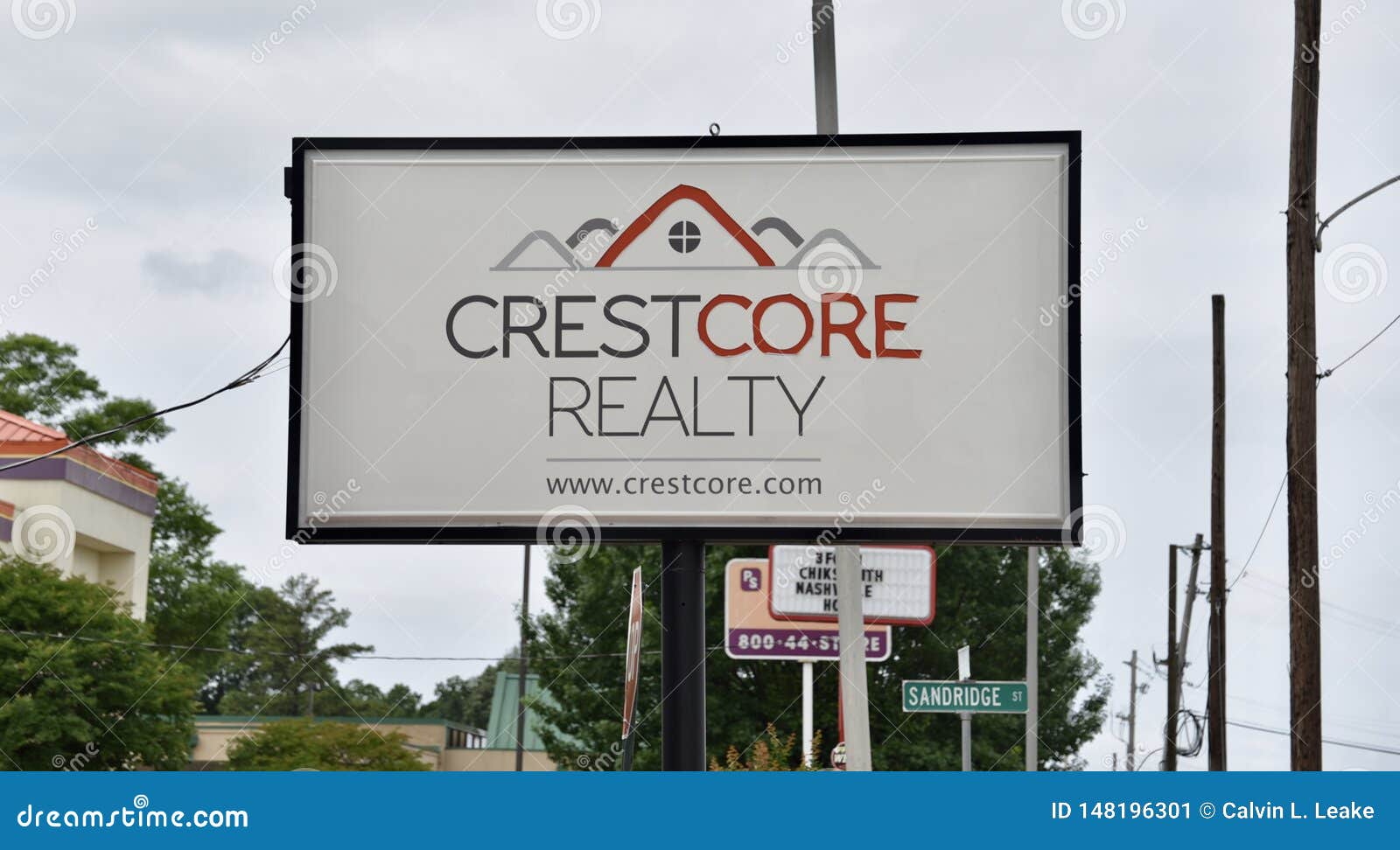 Crestcore Realty Sign Memphis Tn Editorial Photo Image Of Agent Broker 148196301