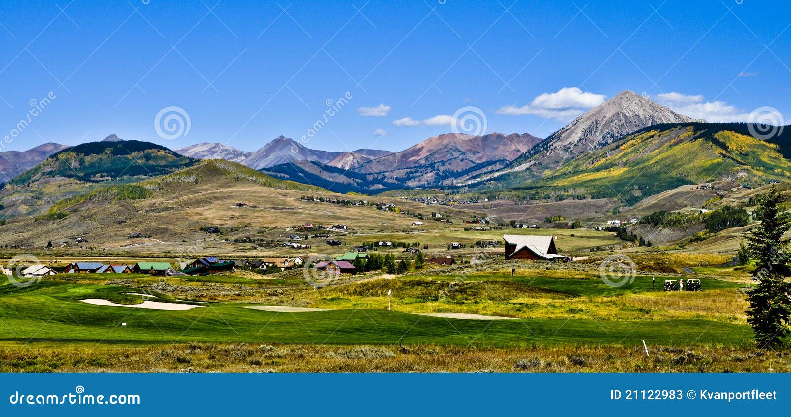 Crested Butte stock image. Image of butte, vacation, golf 21122983