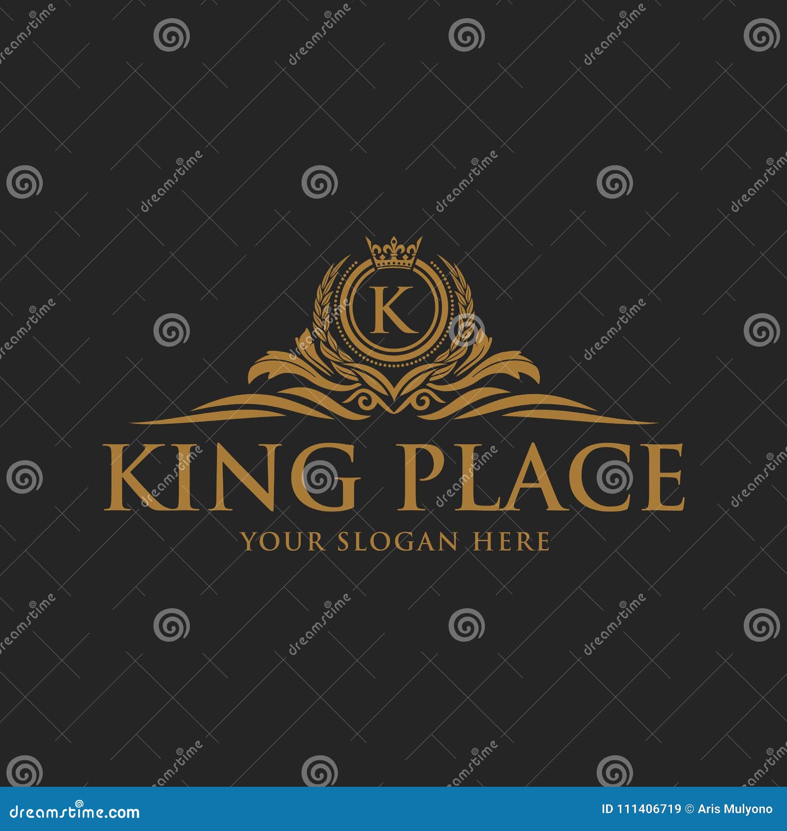 Crests Logo, Hotel Logo, Luxury Letter Monogram Stock Illustration ...