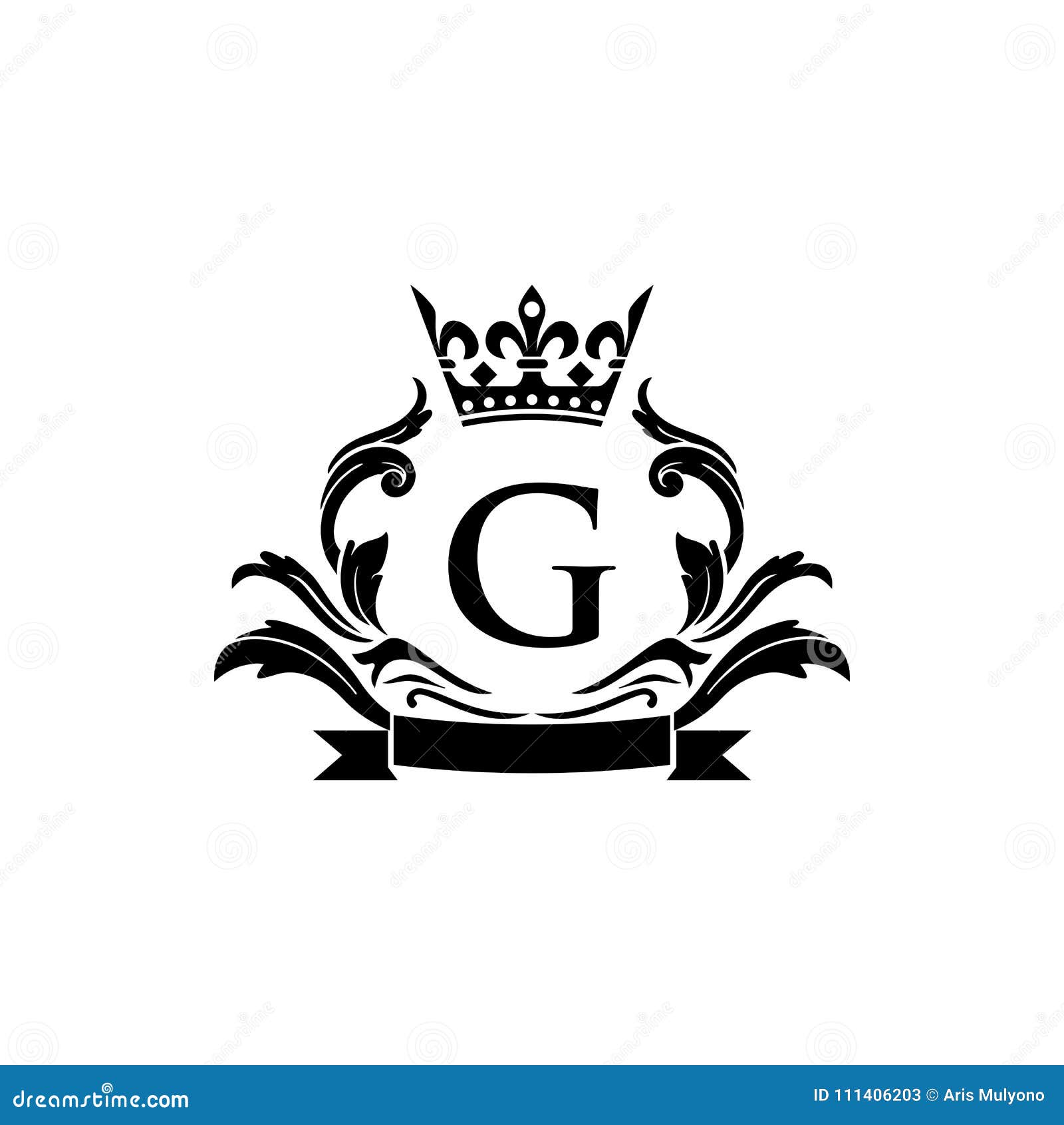 Crests Logo, Hotel Logo, Luxury Letter Monogram Stock Vector ...