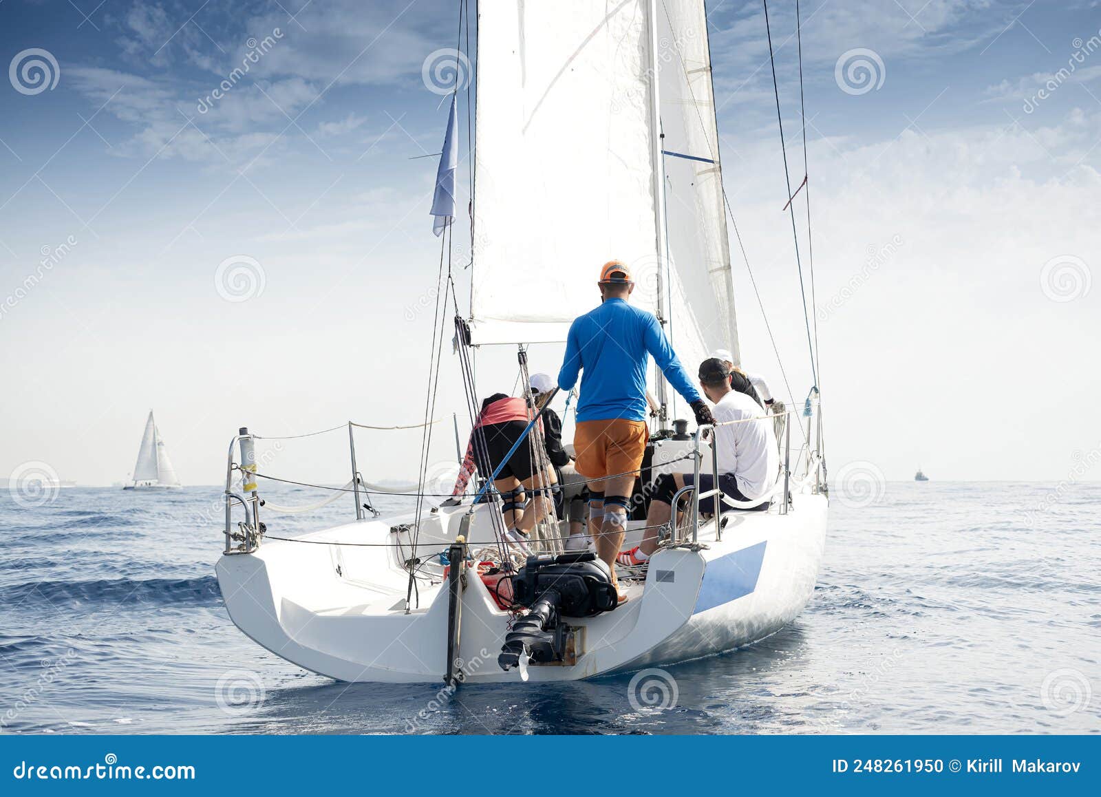 crew on sailboat