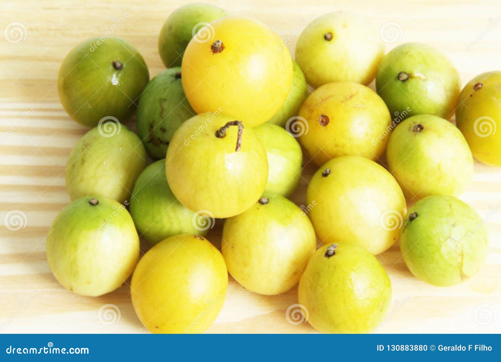 Umbu Fruit Tropical Isolated White Background Food Agriculture Sao