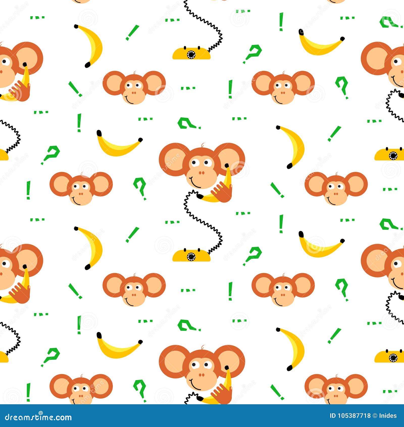 Papel de Parede Infantil Macacos Fofos Banana