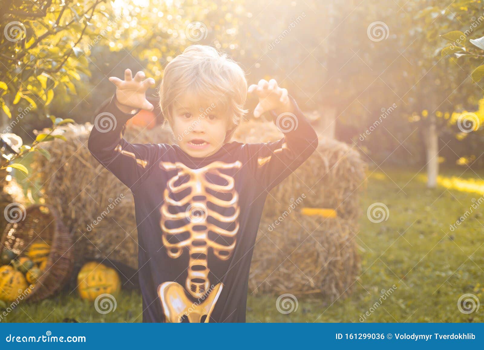 Fantasia Infantil De Menino Halloween Esqueleto Carnaval