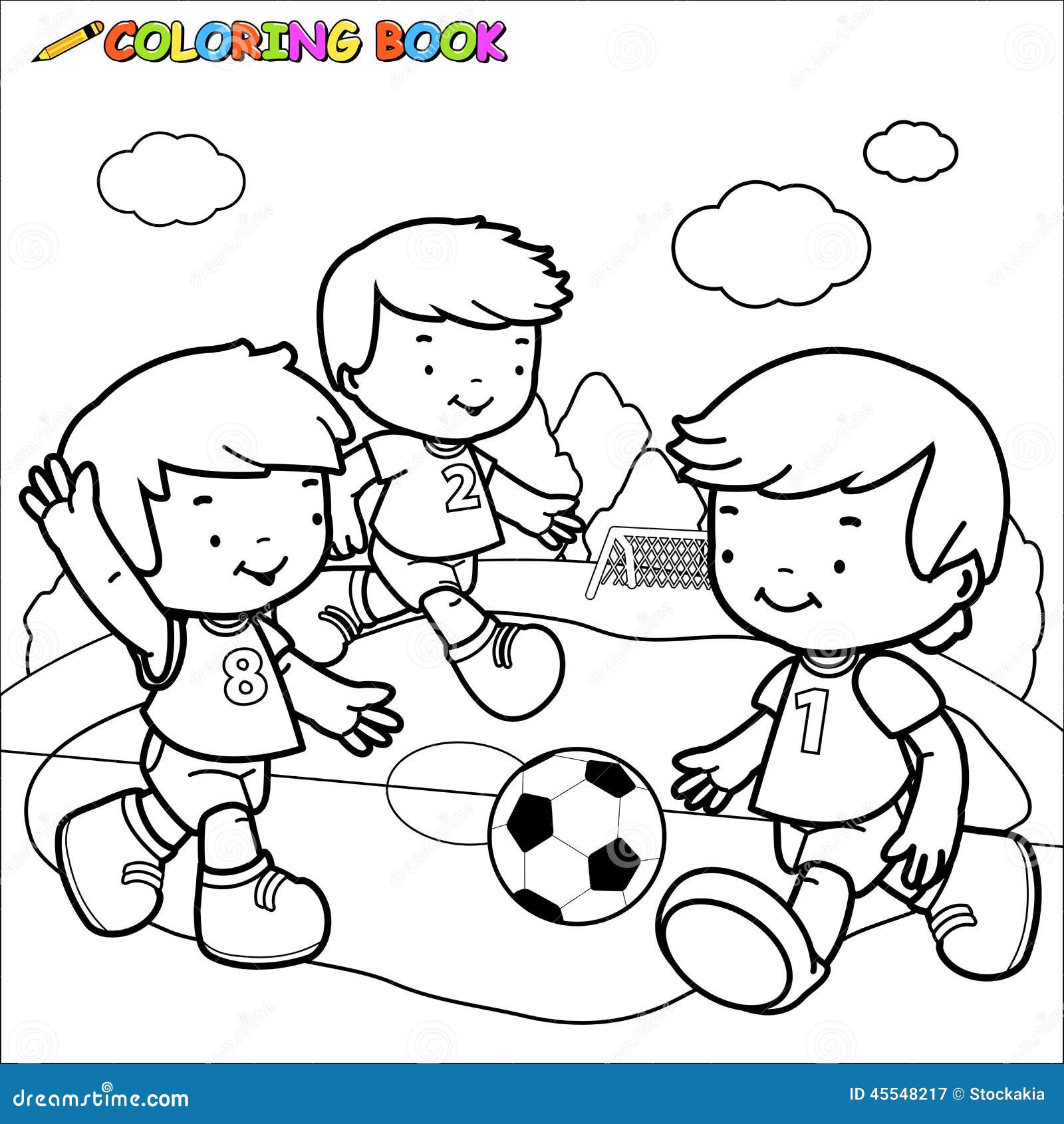 Futebol - Just Color Crianças : Páginas para colorir para crianças