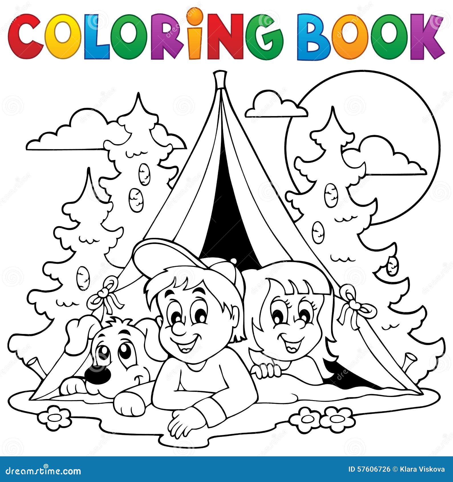 Desenhos de Acampamento Para Colorir e Imprimir - Pintar Grátis Online