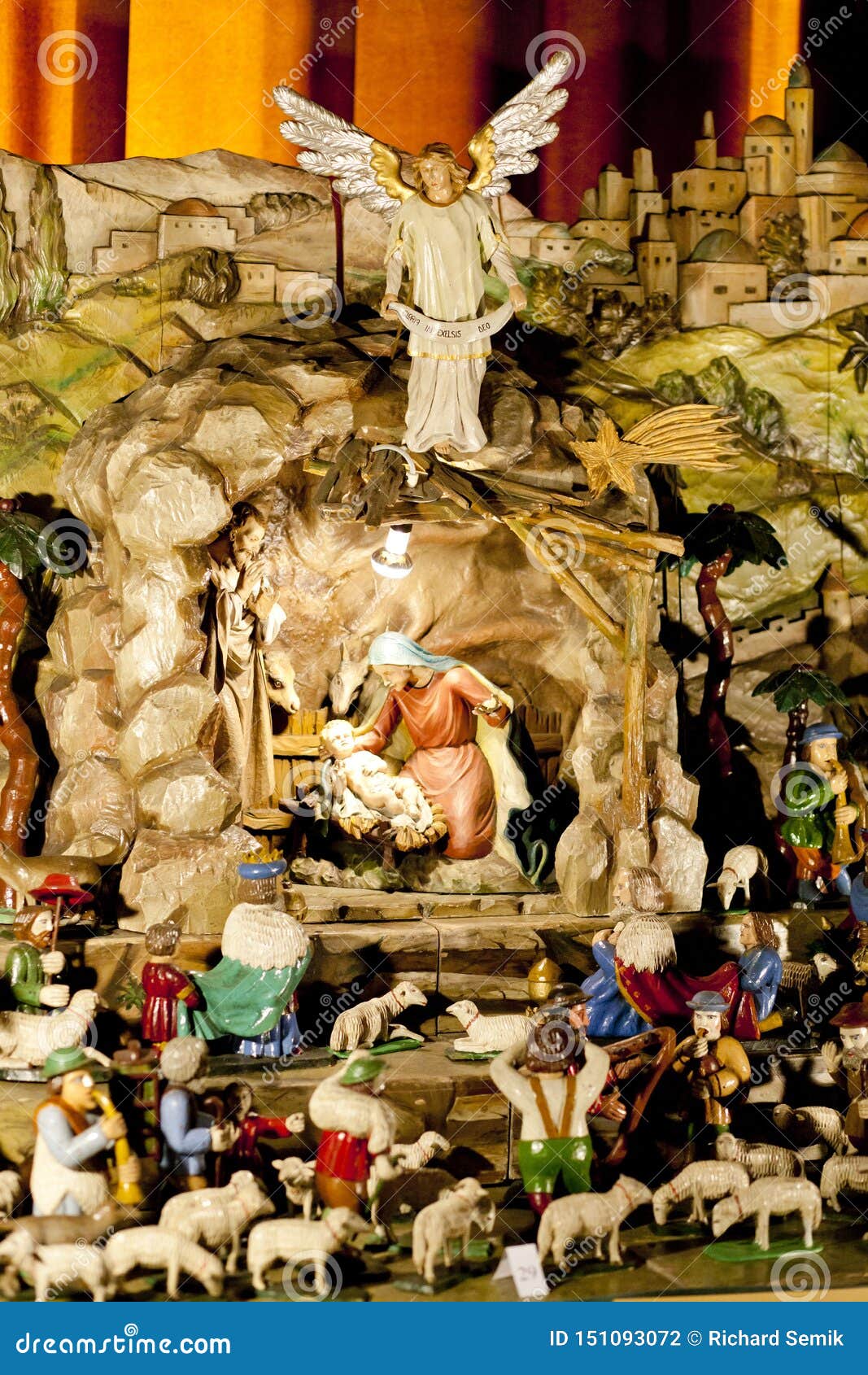 Crib stock photo. Image of xmas, yule, decorations, symbols 151093072