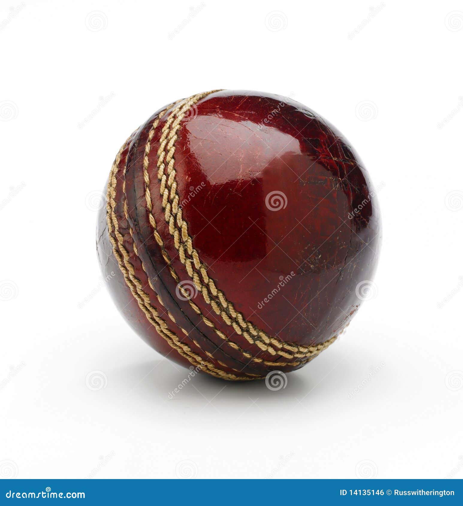 Cricket Ball stock photo. Image of circular, ball, stitching 14135146