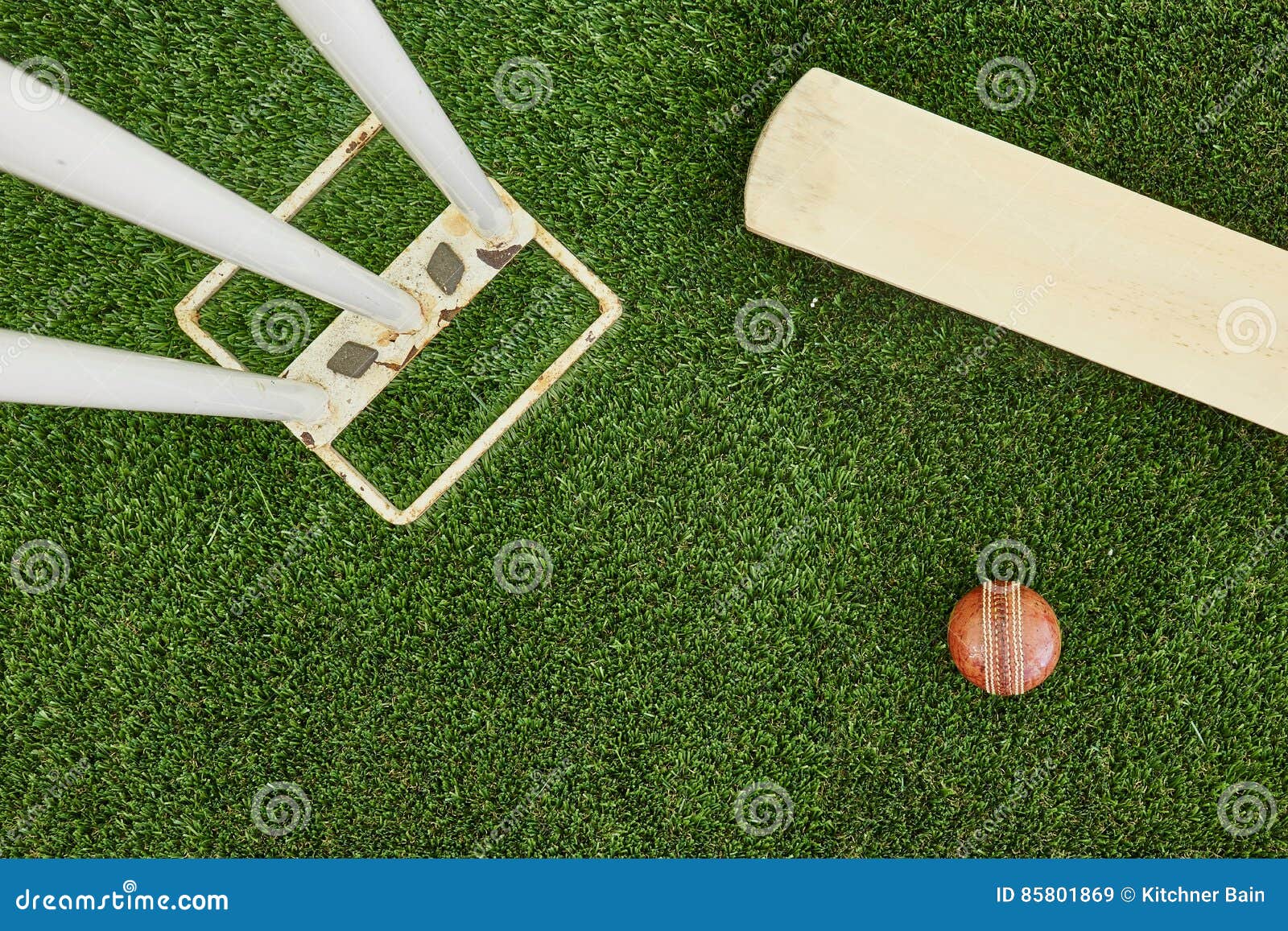 Cricket Equipment stock image. Image of ball, australian 85801869