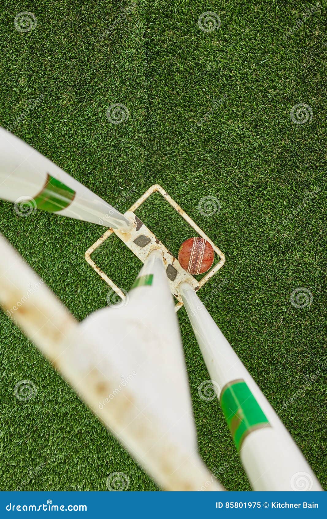 Cricket Equipment stock image. Image of macro, material 85801975