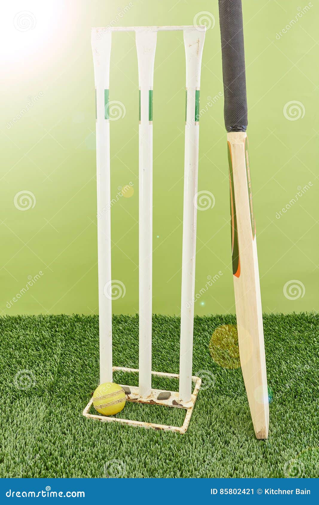 Cricket Equipment stock image. Image of cricket, ball - 85802421