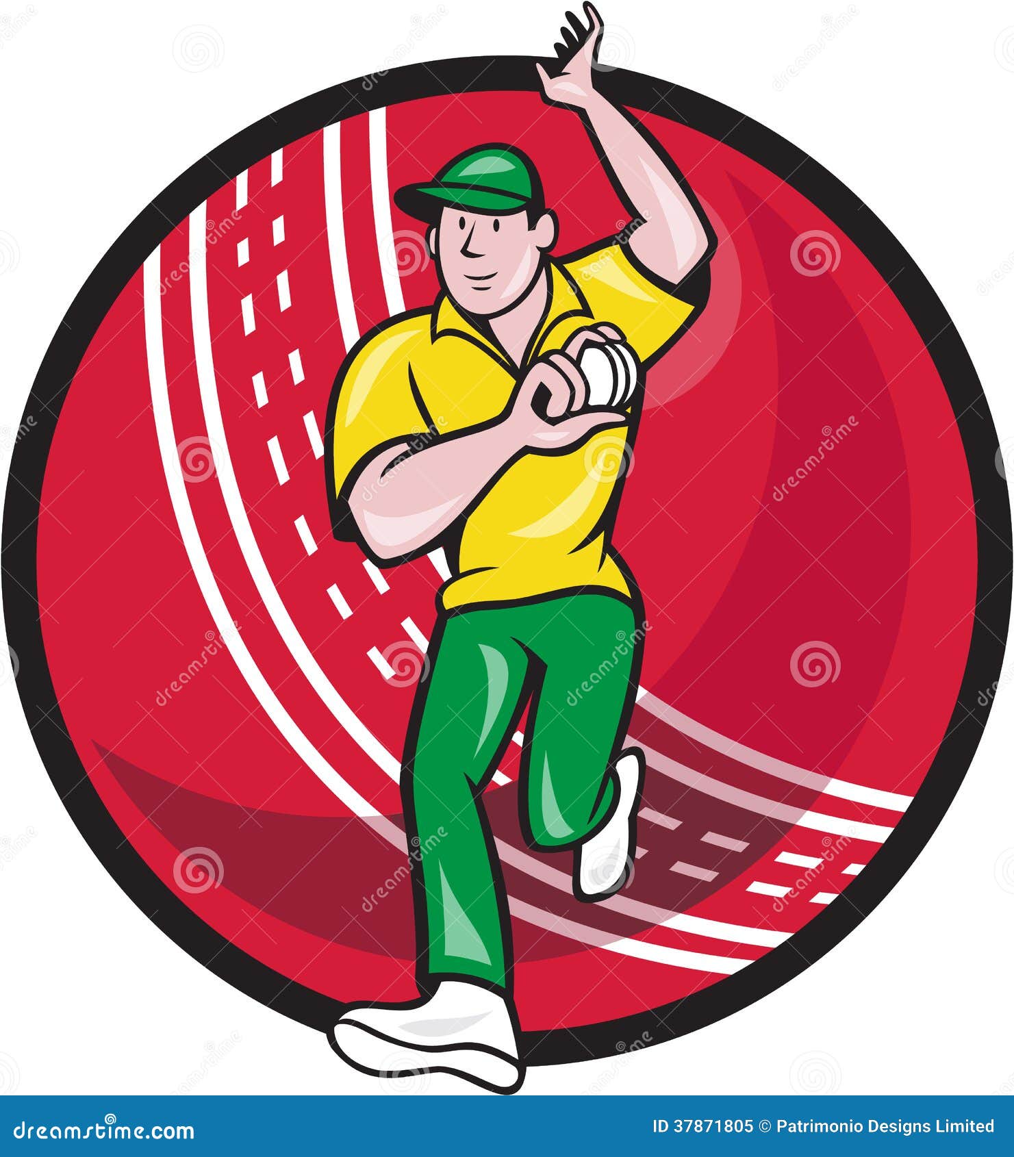 Cricket Fast Bowler Bowling Ball Front Cartoon Stock Illustration - Illustration of artwork, male: 37871805 Cricket Fast Bowler Bowling Ball Front Cartoon Stock Illustration - Illustration of artwork, male: 37871805