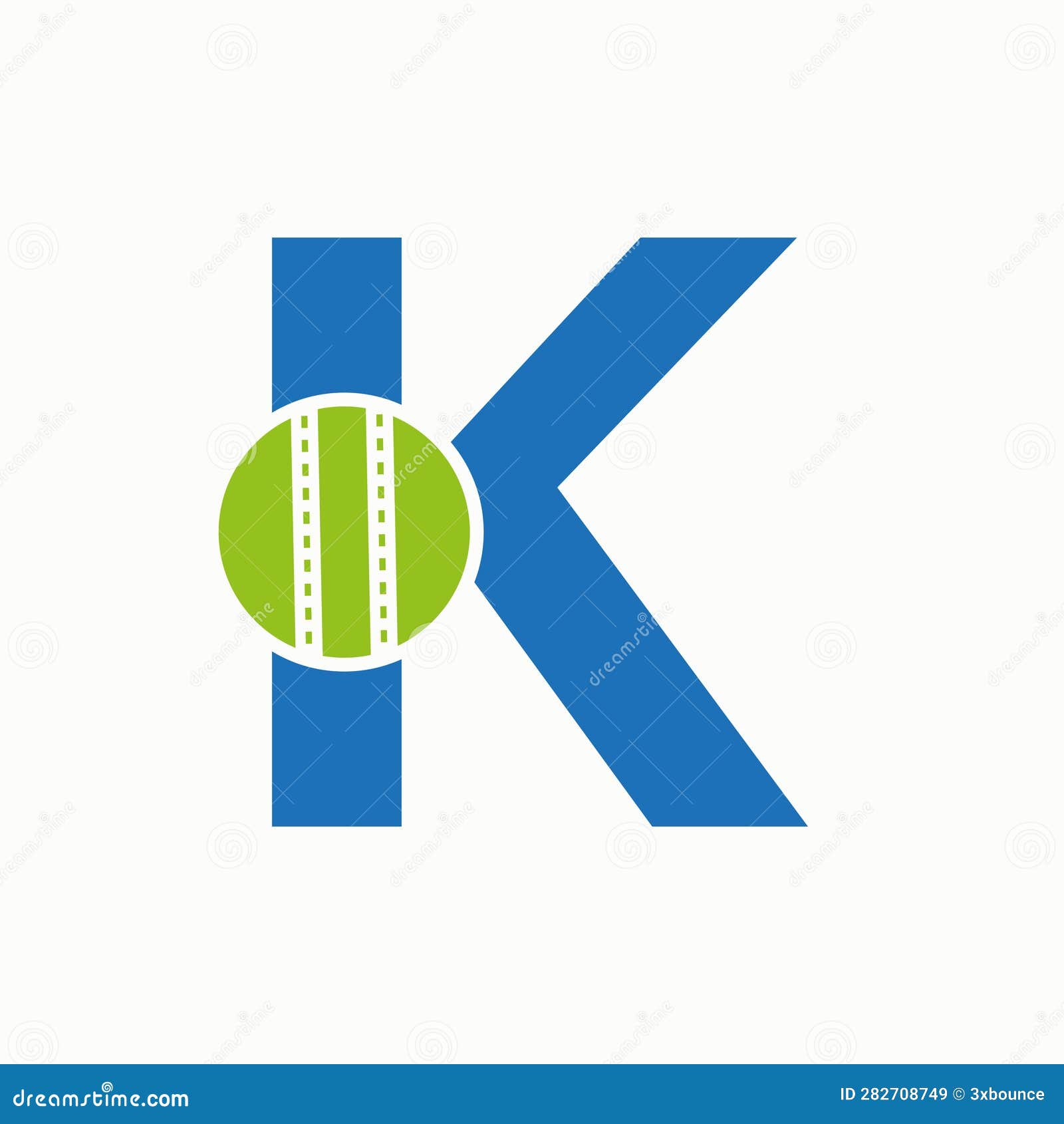 Cricket Logo on Letter K Concept. Cricket Club Symbol Stock Vector ...