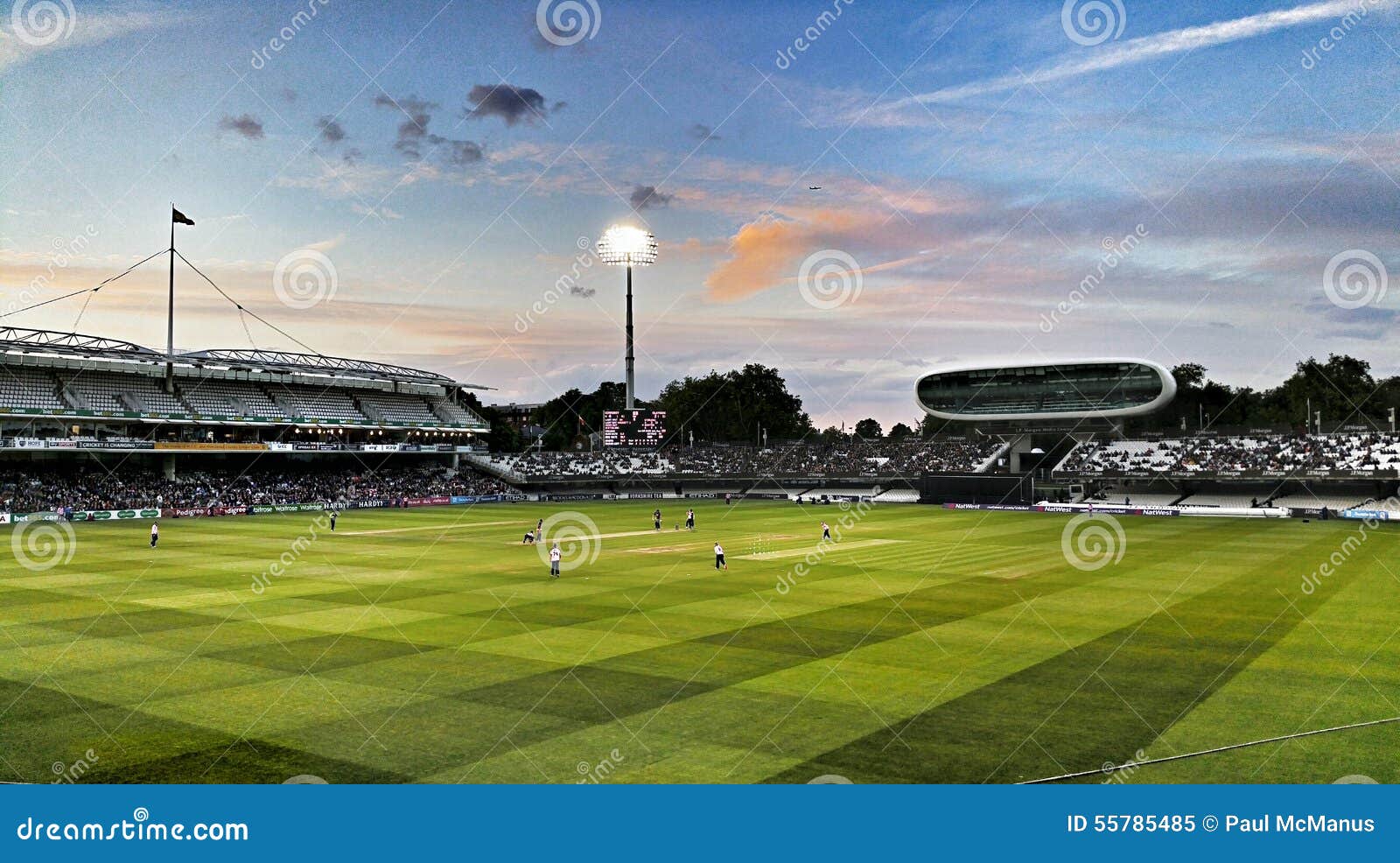 Cricket at Lord s, London editorial image. Image of evening 55785485