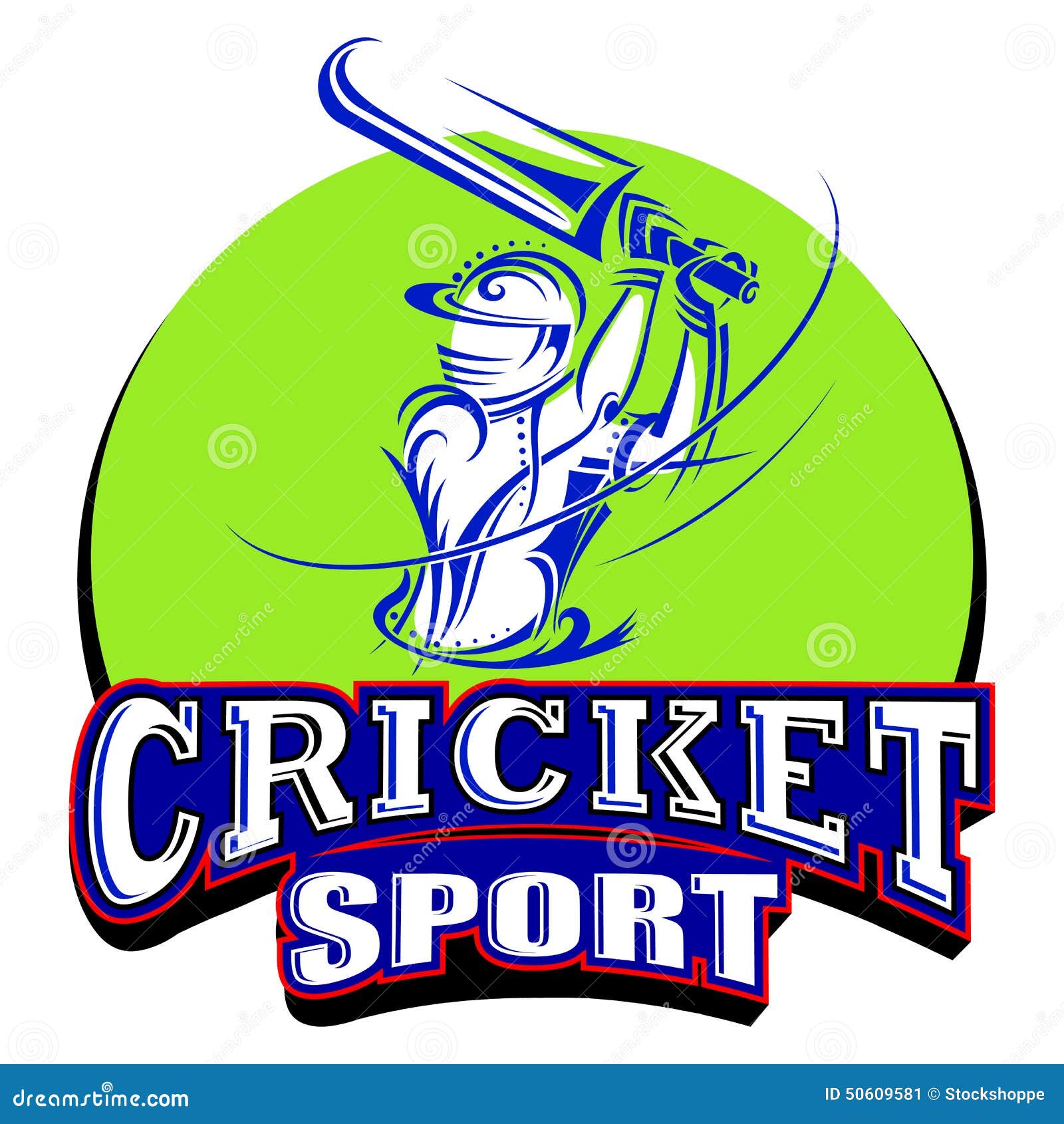 Cricket Player Playing with Bat Stock Vector - Illustration of ...