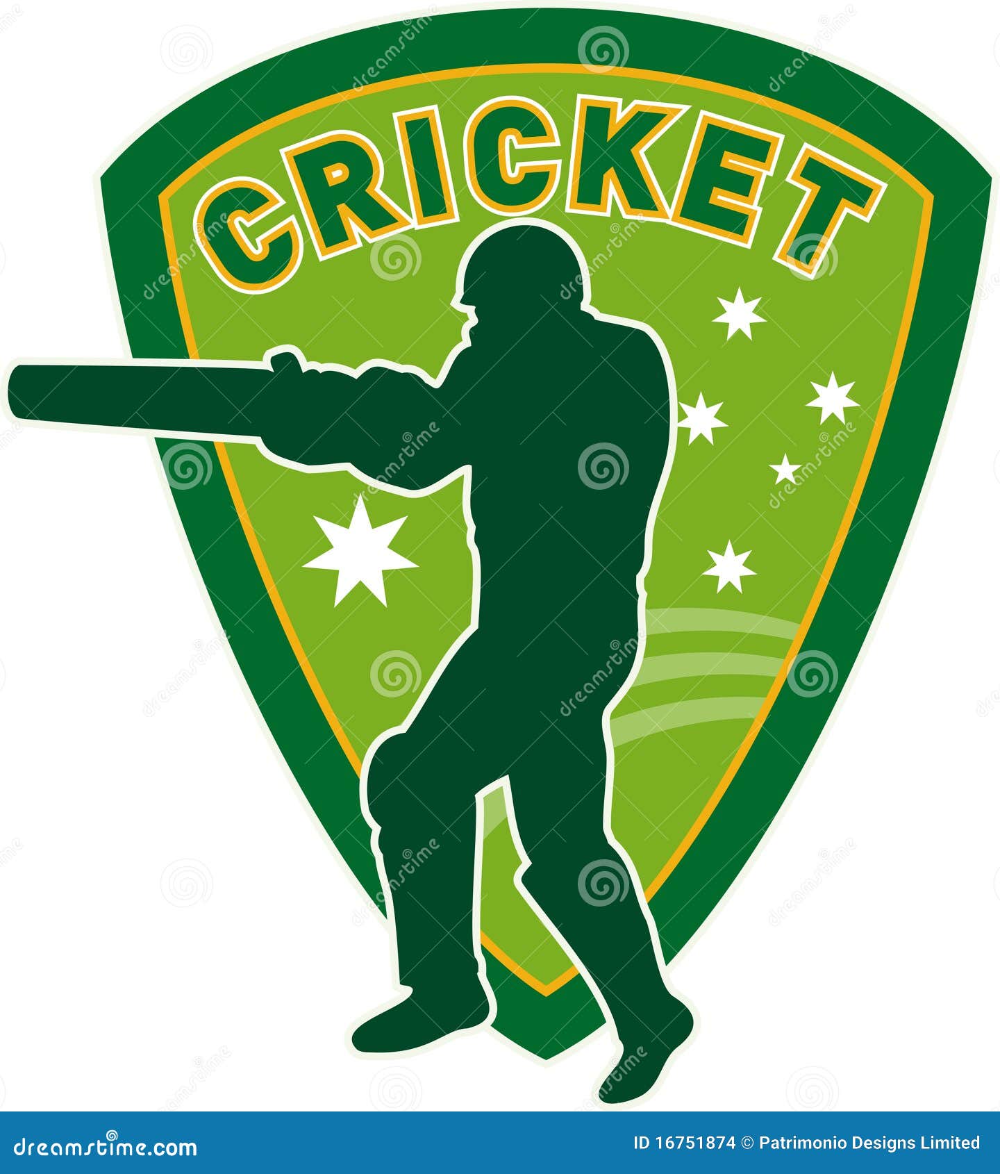 Cricket Sports Player Australia Stock Illustration Illustration of