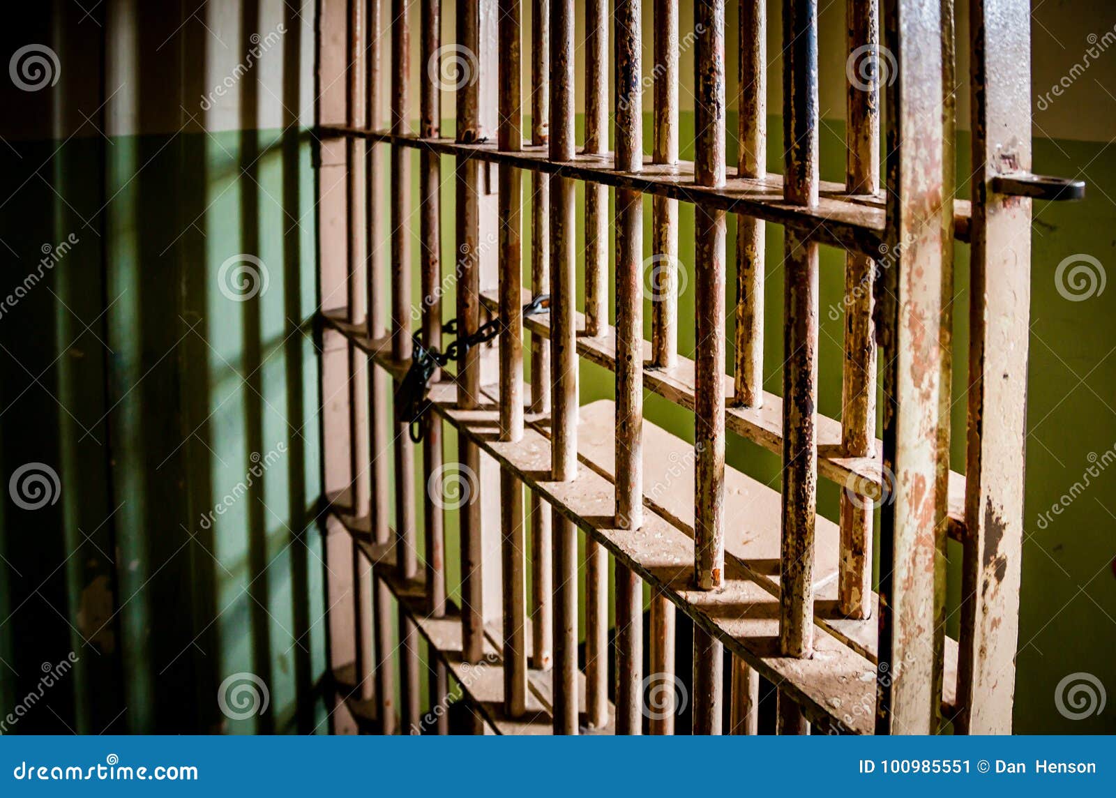 Crime a Dramatic Shot of Prison Cell Bars Stock Image Image of