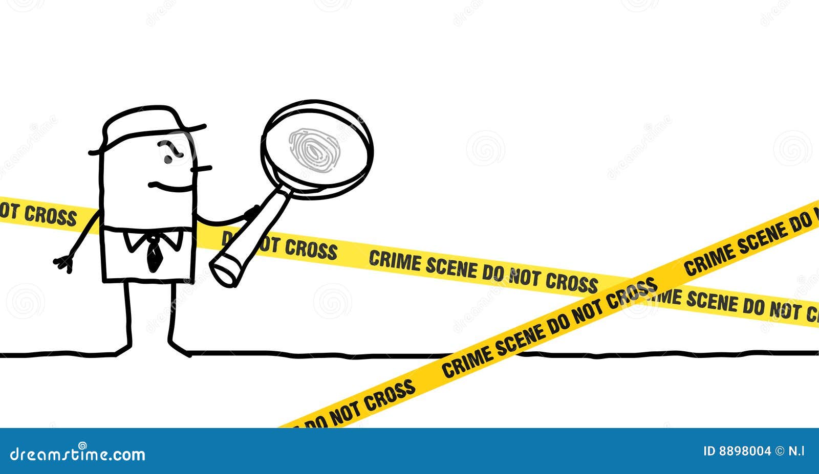 Crime scene stock vector. Illustration of drawing, white - 8898004