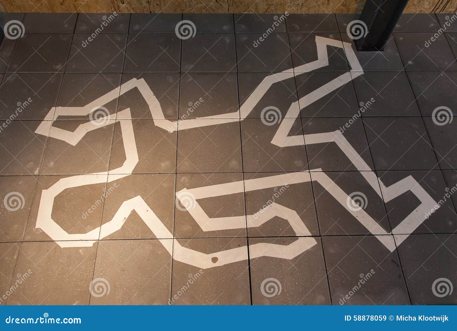 Crime scene chalk line stock image. Image of sketch, outline