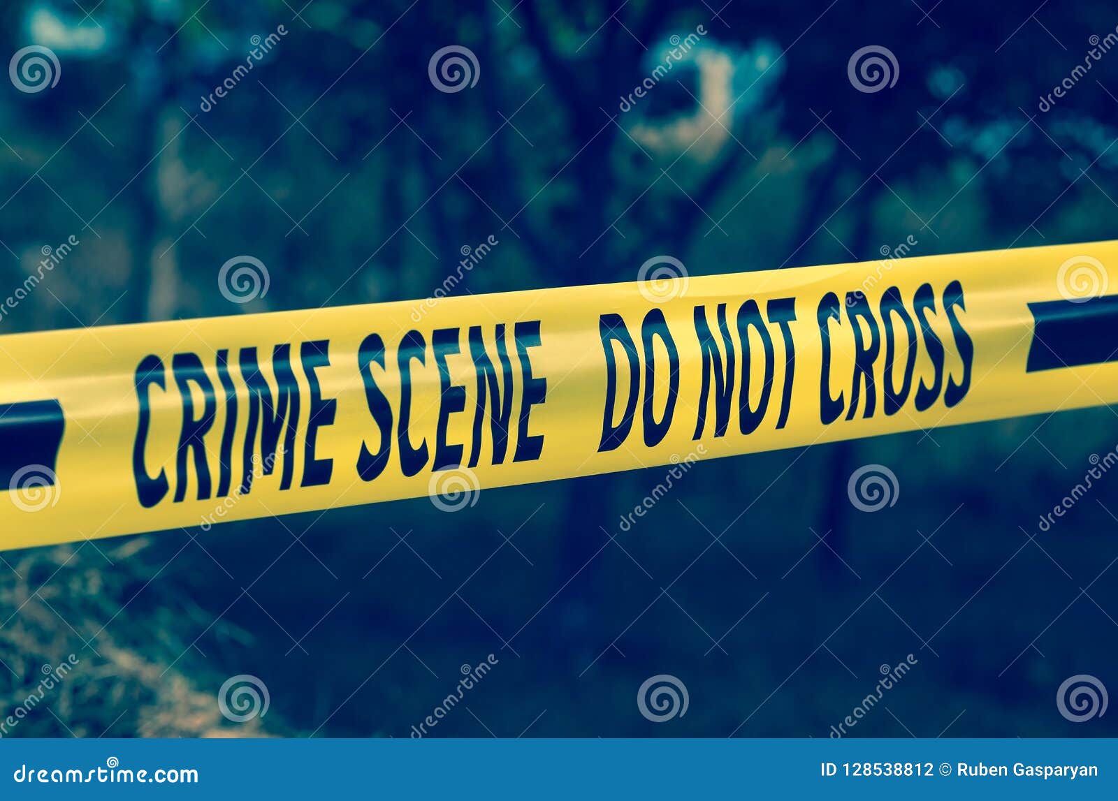 Crime Scene Yellow Police Tape Closeup Stock Photo Image of footage