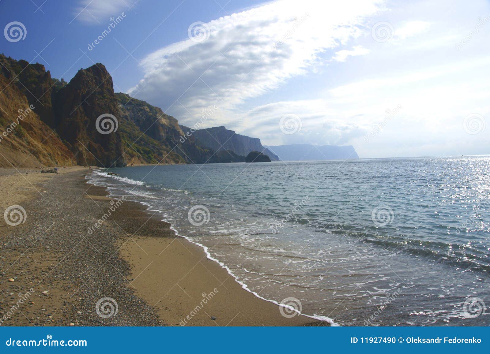 The Crimean beaches. stock photo. Image of holiday, rock - 11927490