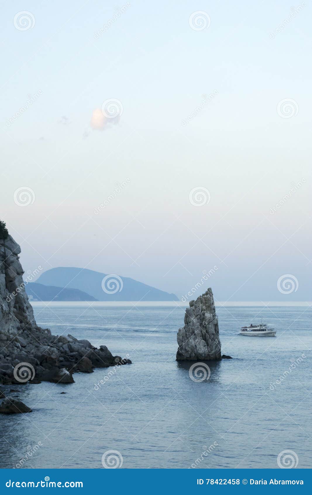 Crimean Nature. Ayu-Dag and Sail Rock. Stock Photo - Image of branches ...