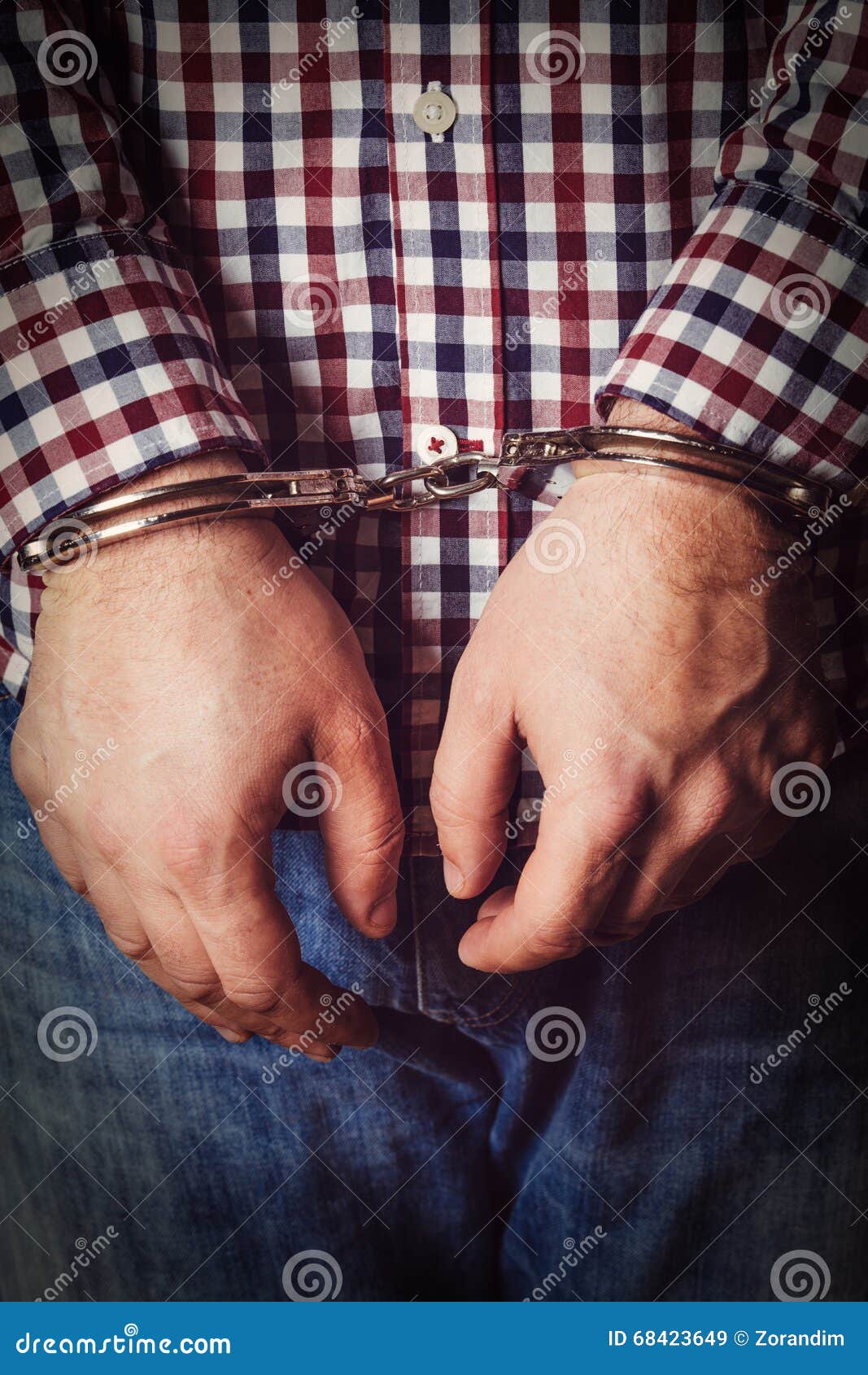 Criminal Hands Locked in Handcuffs Stock Image Image of social
