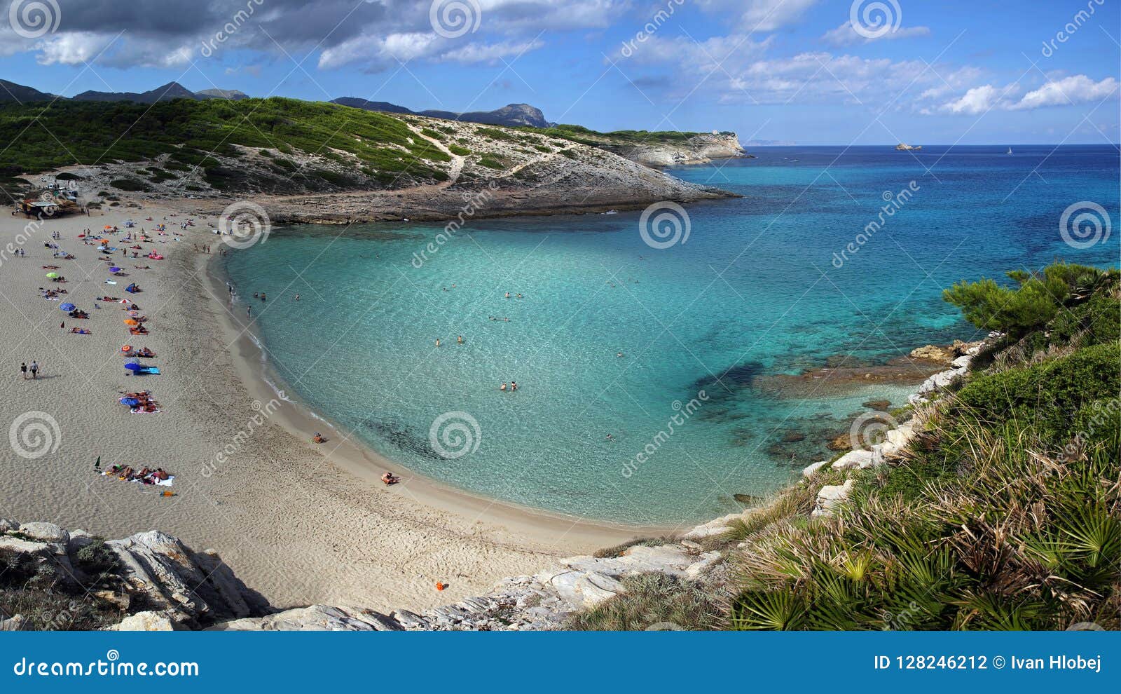 Crique De Plage De Cala Torta Majorque Espagne Photo Stock
