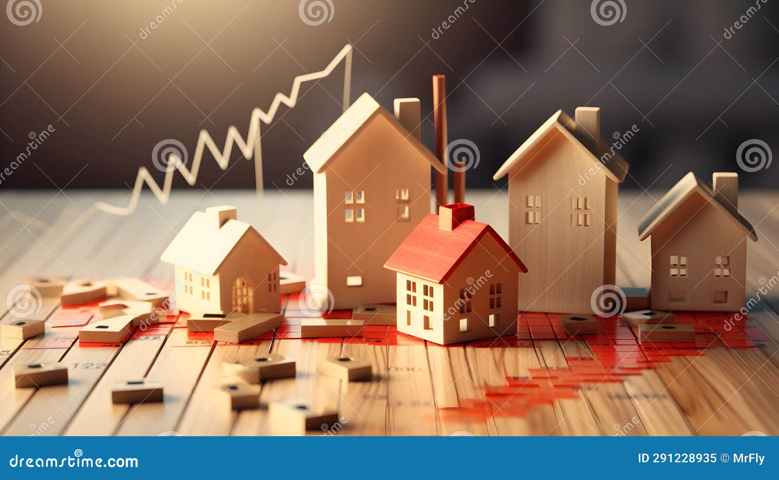 Crisis, Stock Marked Crashing, Housing Market Going Down, Red Charths